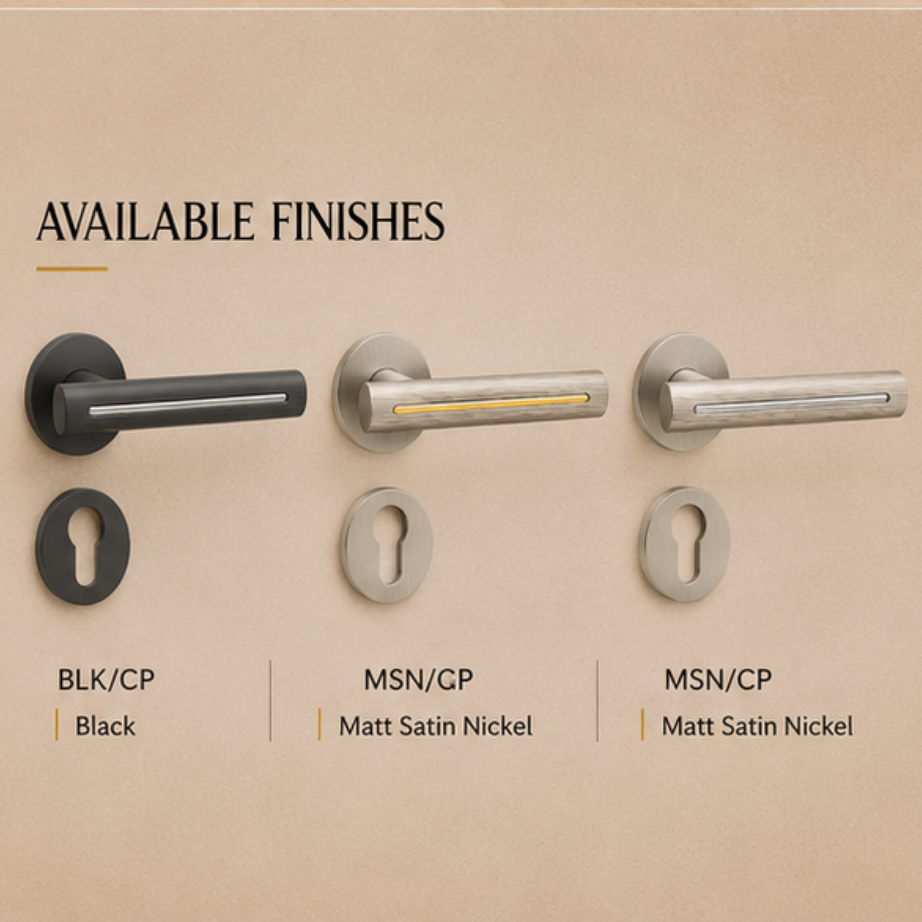 ALA.6691 premium aluminum alloy door lock handle in Matt Satin Nickel Chrome Plated finish. Modern architectural hardware for homes, hotels, and offices.