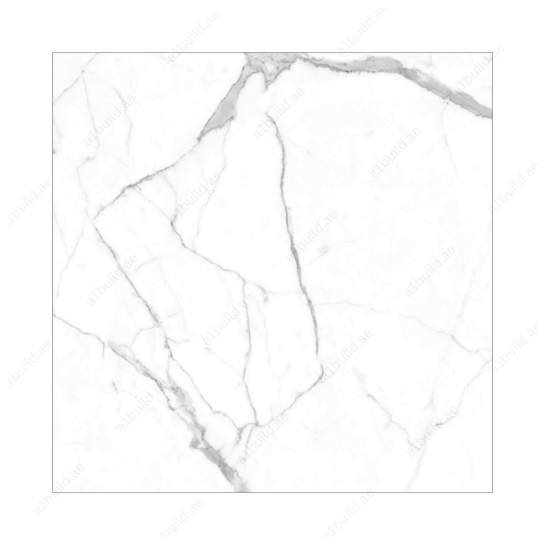 Alps Natural Statuario (120X120cm 09mm Random Polish Porcelain Tiles for Indoor Spaces)