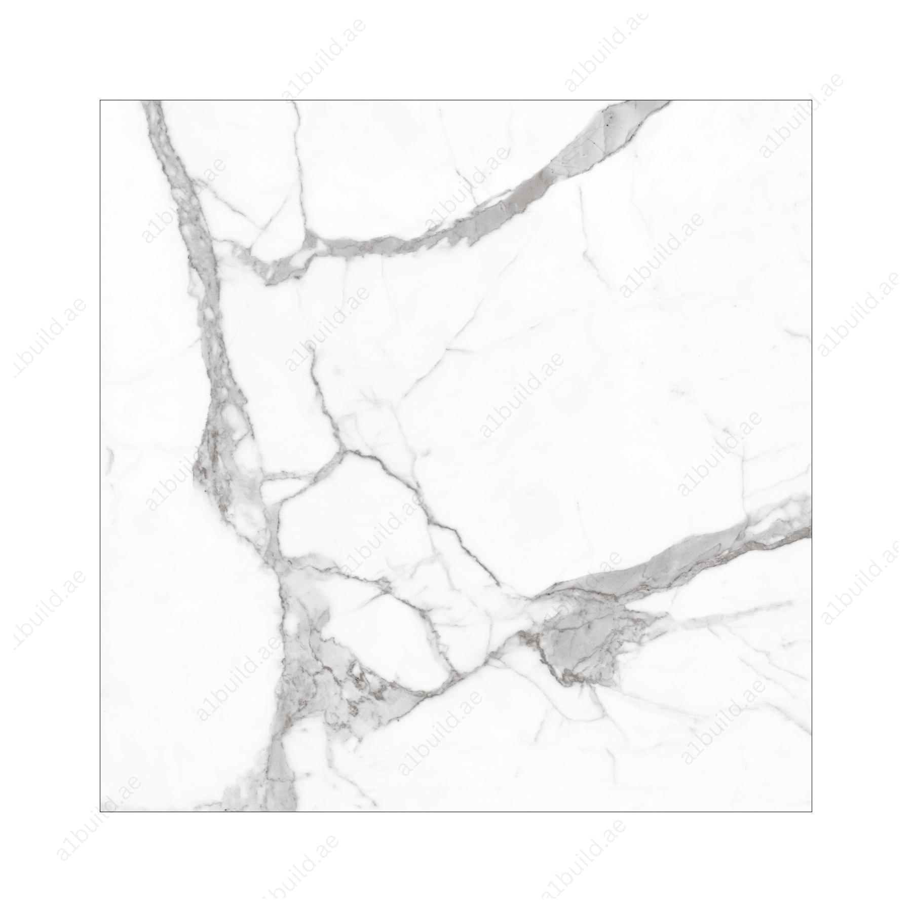 Alps Natural Statuario (120X120cm 09mm Random Polish Porcelain Tiles for Indoor Spaces)