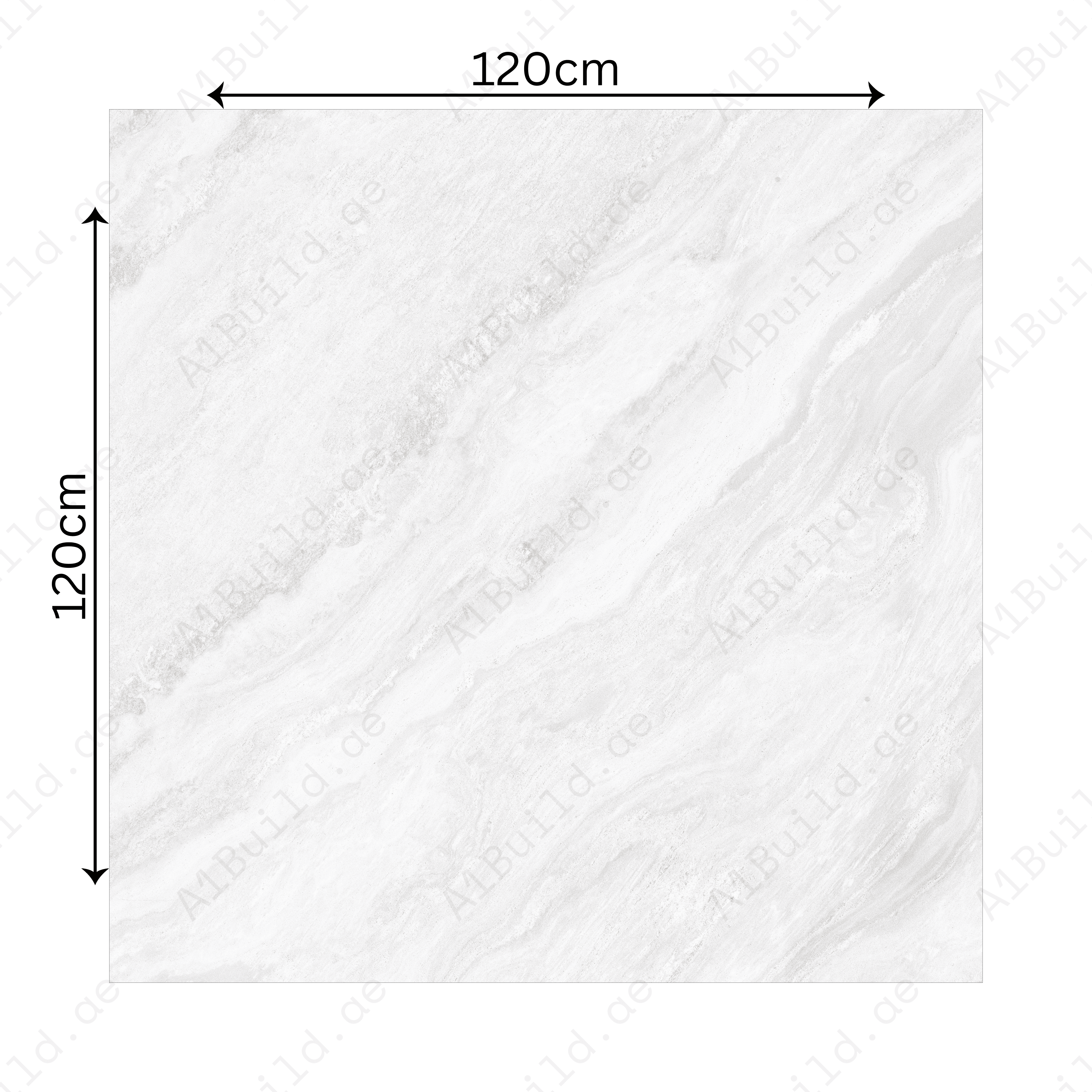 Antaliya White 120x120cm 09mm – Glossy