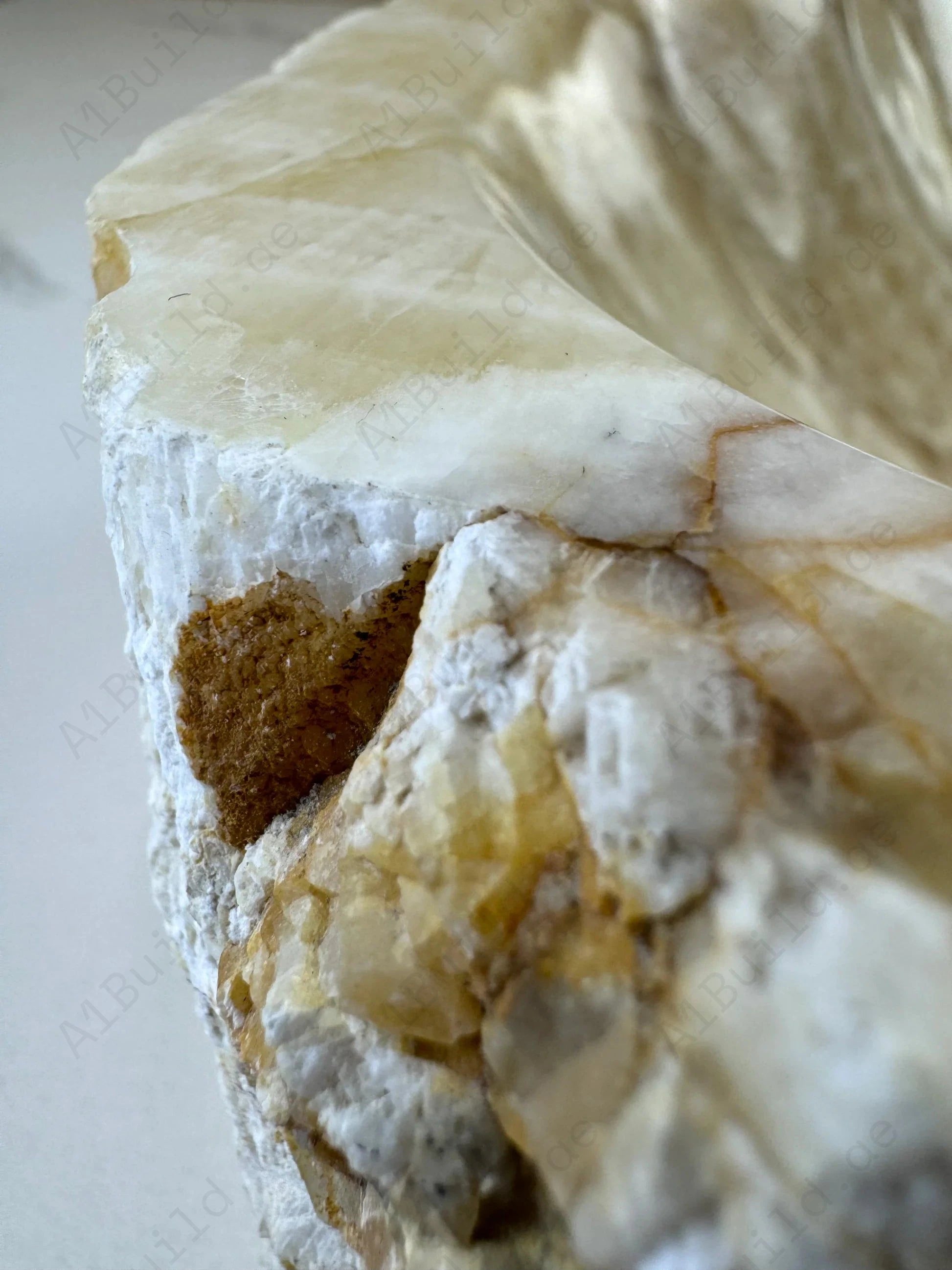 Add a touch of luxury with the Marble Muse Yellow Onyx Irregular Wash Basin, crafted from natural marble for timeless beauty, unique form & lasting durability.