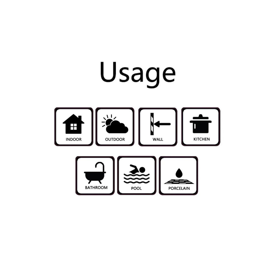 Amalfi Dawn Series Artisanal Tile Usage Icons .