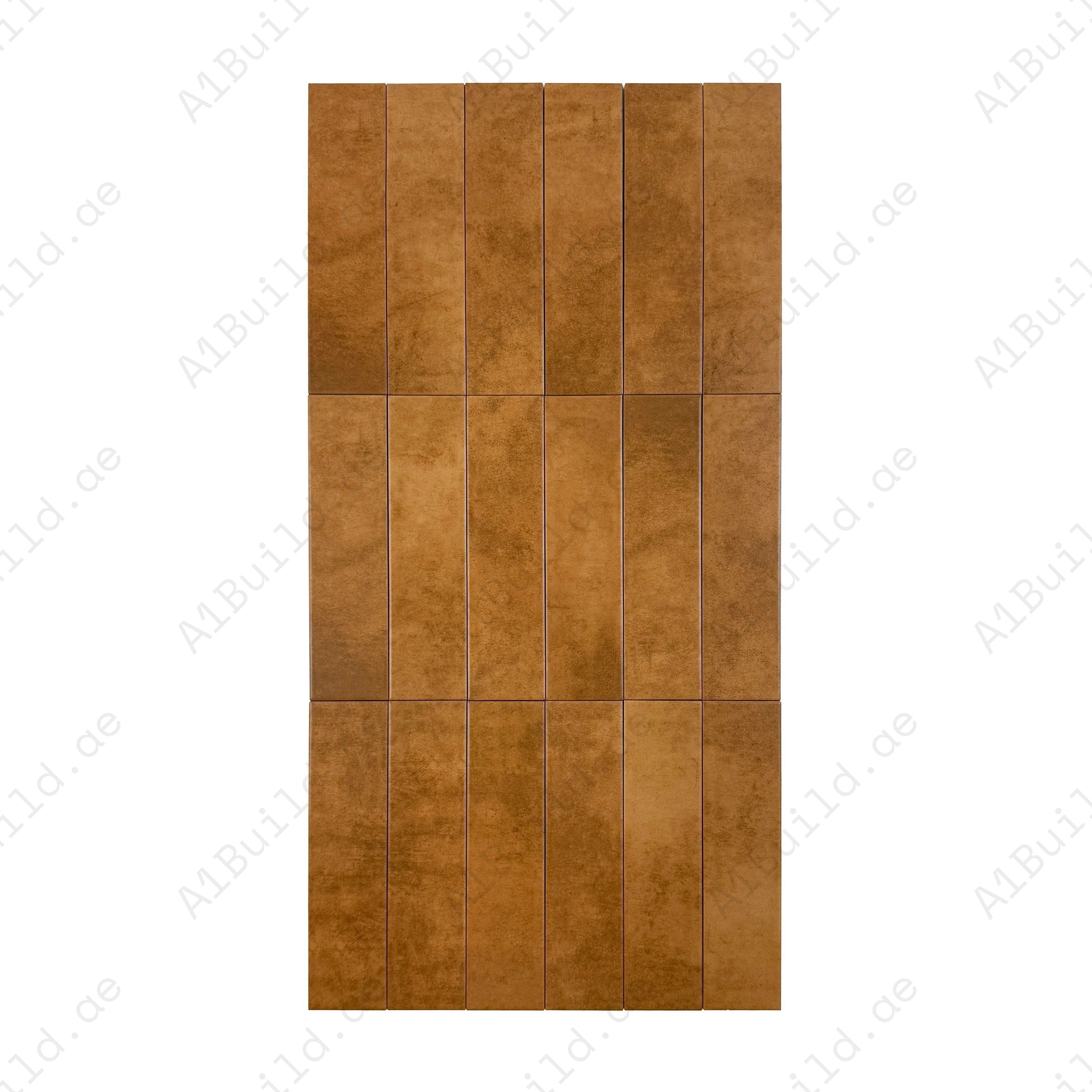 Amalfi Dawn Series Brown Matt Porcelain Artisanal Tile