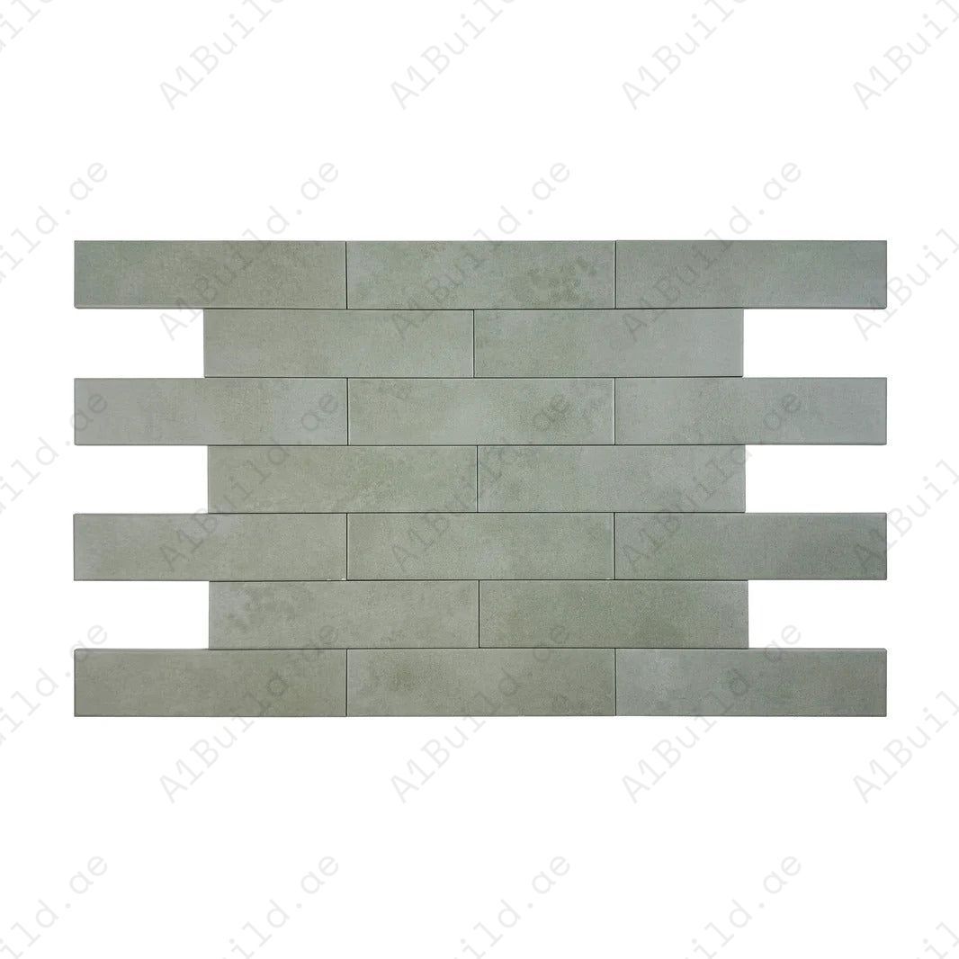 Amalfi Dawn Series Mint Green Matt Porcelain Artisanal Tile 