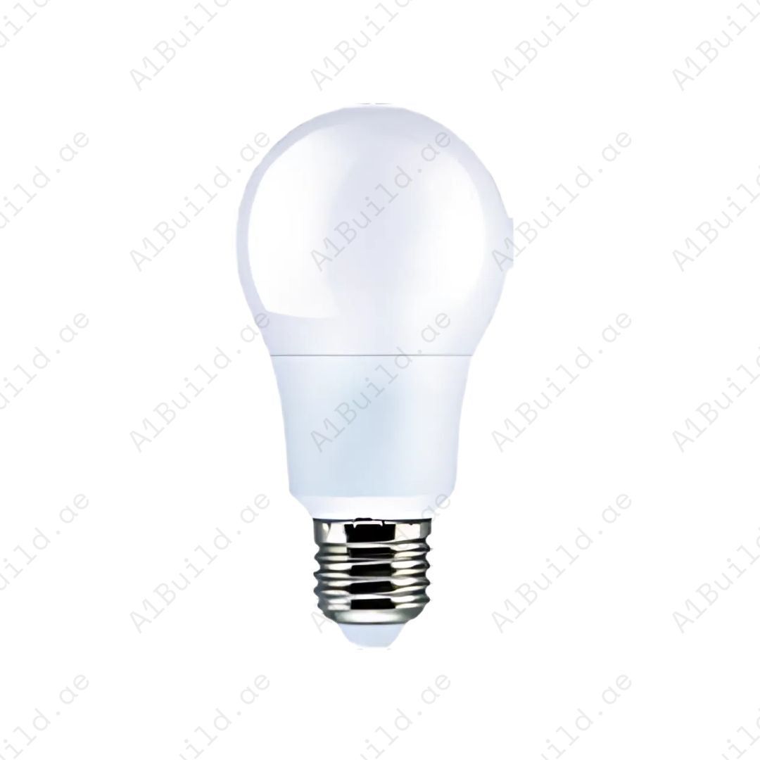 Anar 9W LED Bulb with E27 base. 3000K, 4000K & 6500K options, 800–900lm brightness, 180° wide beam, 15,000hrs lifespan, and 80% energy saving.