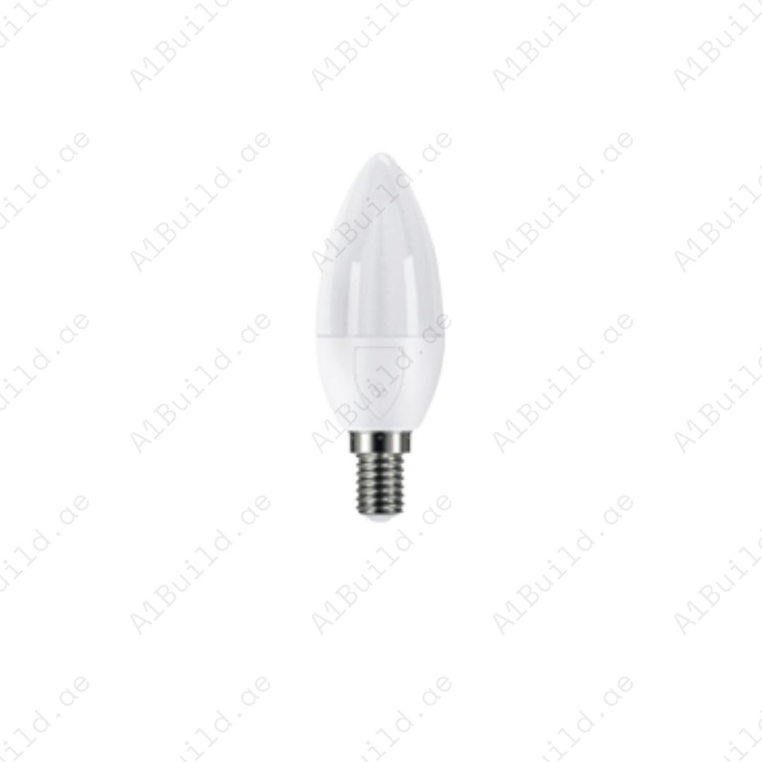 Anar E14 LED Bulb 7W with 3000K warm light. 220° wide beam, 15,000hrs lifespan, >80 CRI. Perfect for indoor lighting with 80% energy savings.