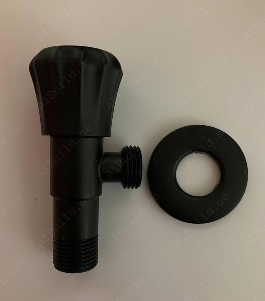 Angle valve Long Type (Premium Matte Black Brass)