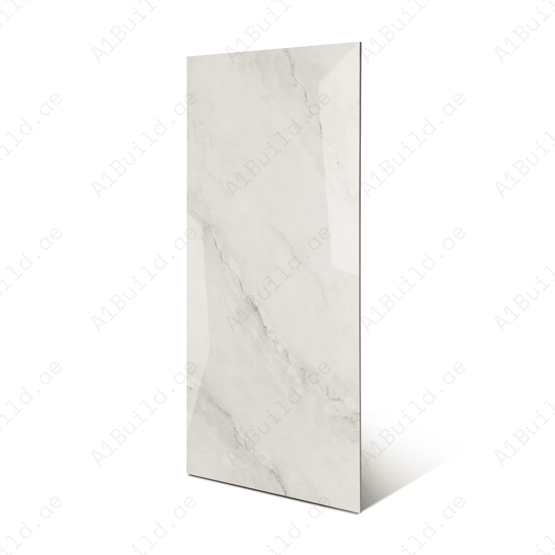 Arctic Flow Silver porcelain tile 60x120cm 9mm thickness, light grey marble look design, durable porcelain tile for modern floors and walls.
