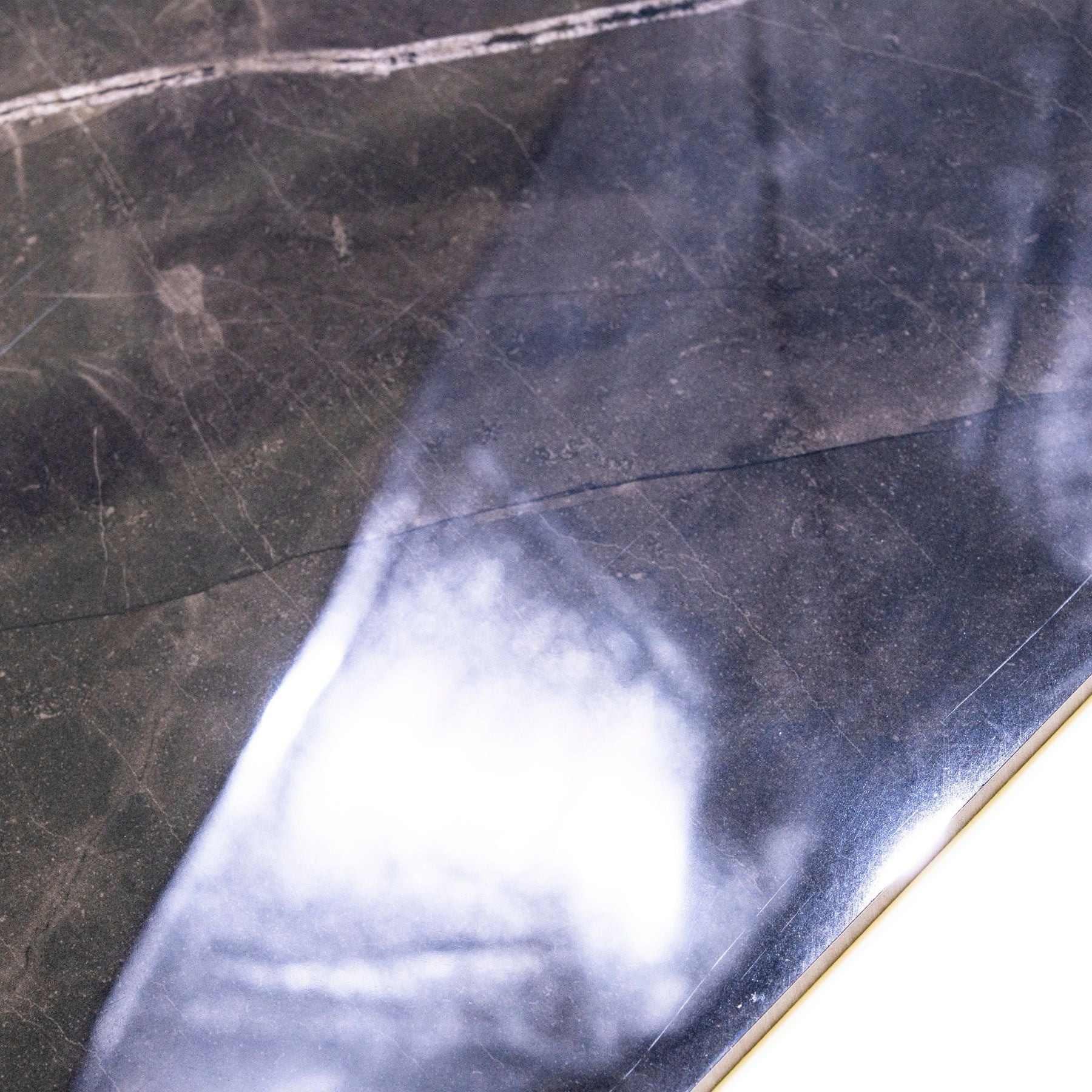 Armani Black glossy marble effect porcelain tile 60x120cm with 9mm thickness features deep black tones and polished luxury finish.