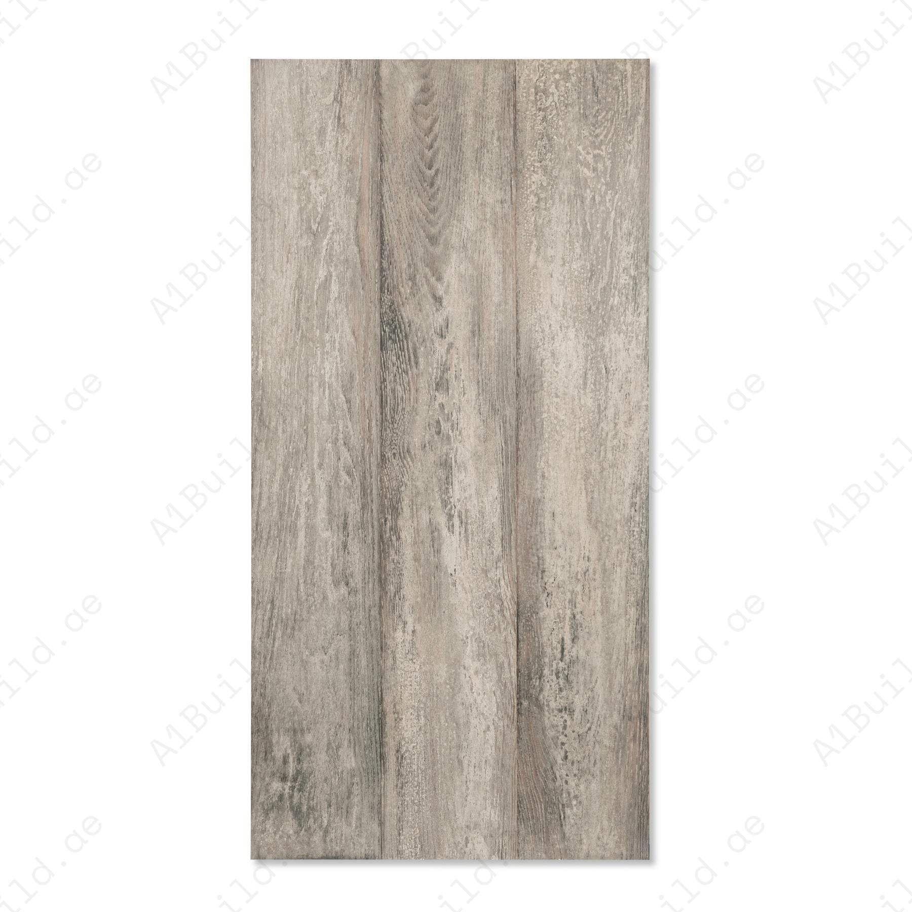 Artwood Grey 60x120cm porcelain tile with grey wood texture, durable 9mm body and contemporary interior appeal.
