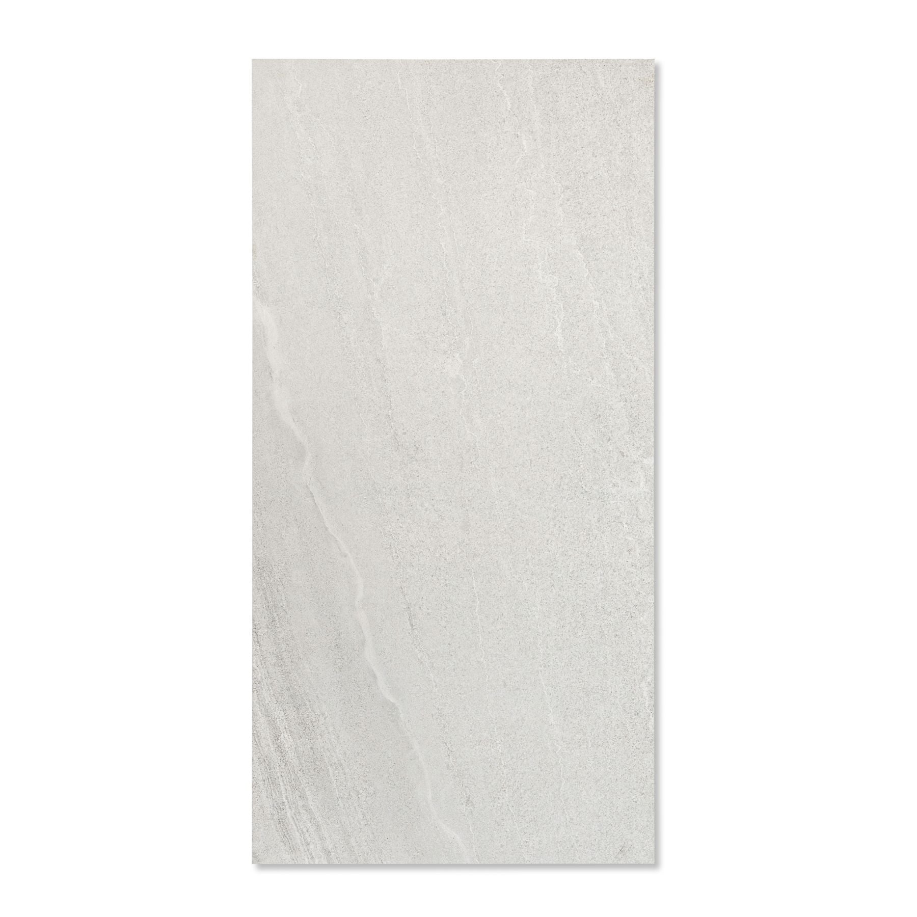 Basalt Silver Sicura porcelain tile 60×120cm with anti-slip stone finish, durable porcelain strength ideal for floors and wet areas.