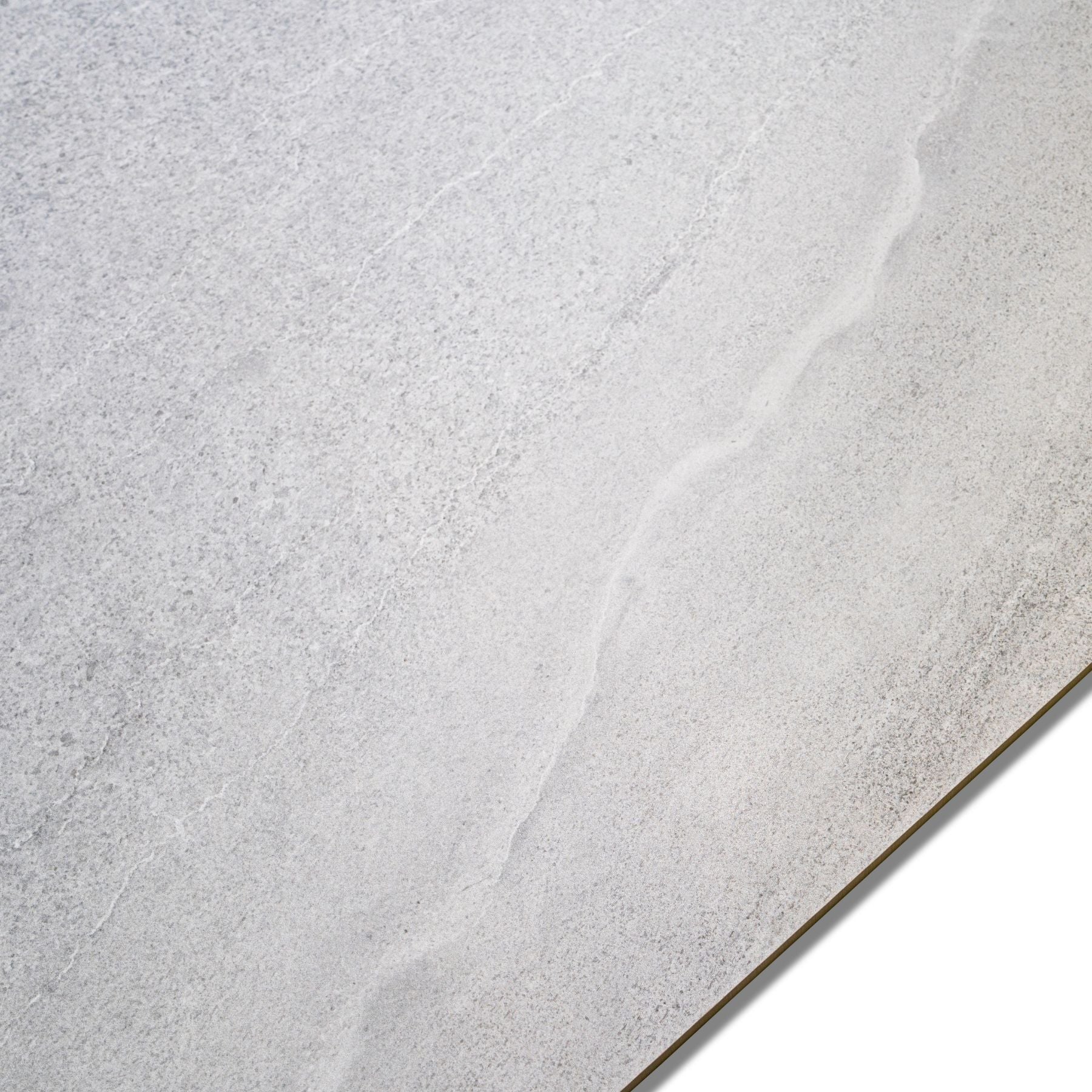 Basalt Silver Sicura porcelain tile 60×120cm with anti-slip stone finish, durable porcelain strength ideal for floors and wet areas.