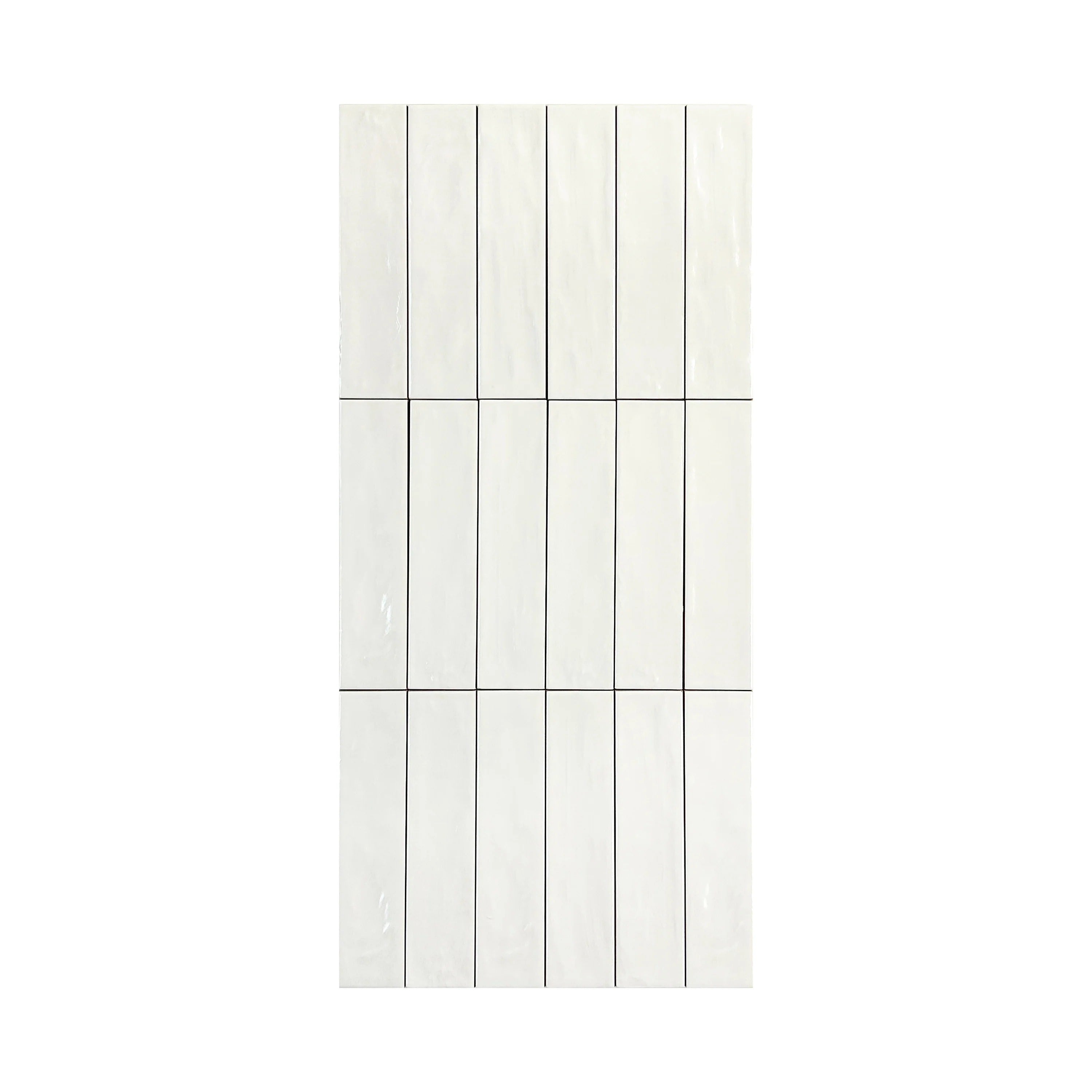 Beige Semimatte Pearlescent Ceramic Artisanal Tile combines style, durability, and versatility, perfect for walls, floors, and backsplashes in modern interiors.