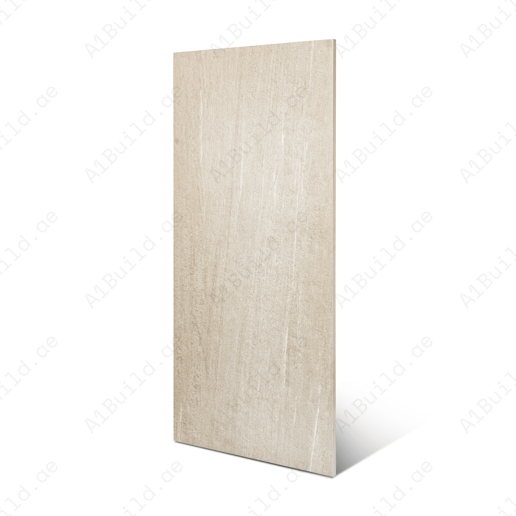 Bergstone Beige porcelain tile 60x120cm 2mm thickness, beige stone look design, durable porcelain tile for modern floors and walls.