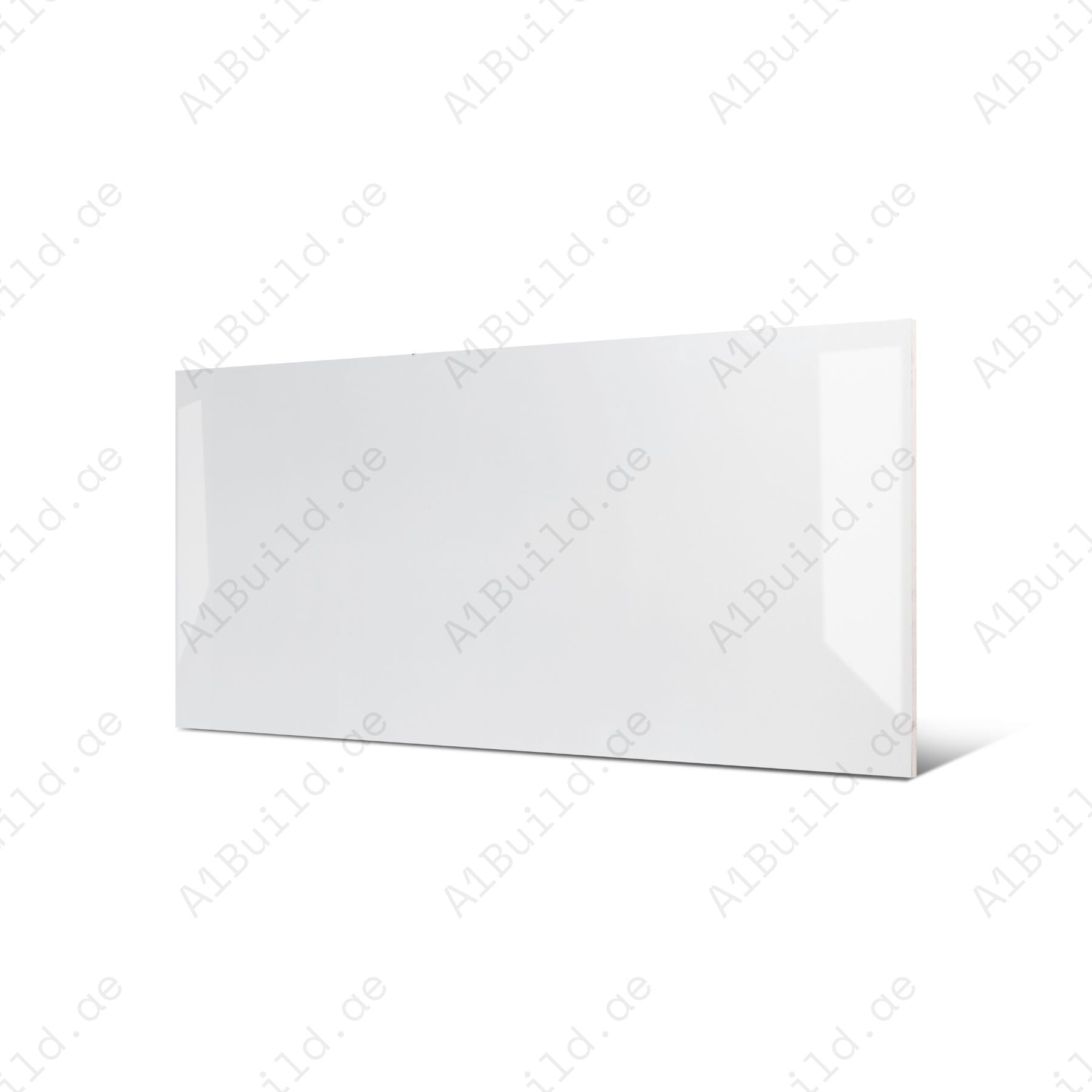 Brilliant White glossy porcelain tile 80x120cm x 2mm with high shine finish. Elegant large format tile perfect for modern floors and luxury interior walls.
