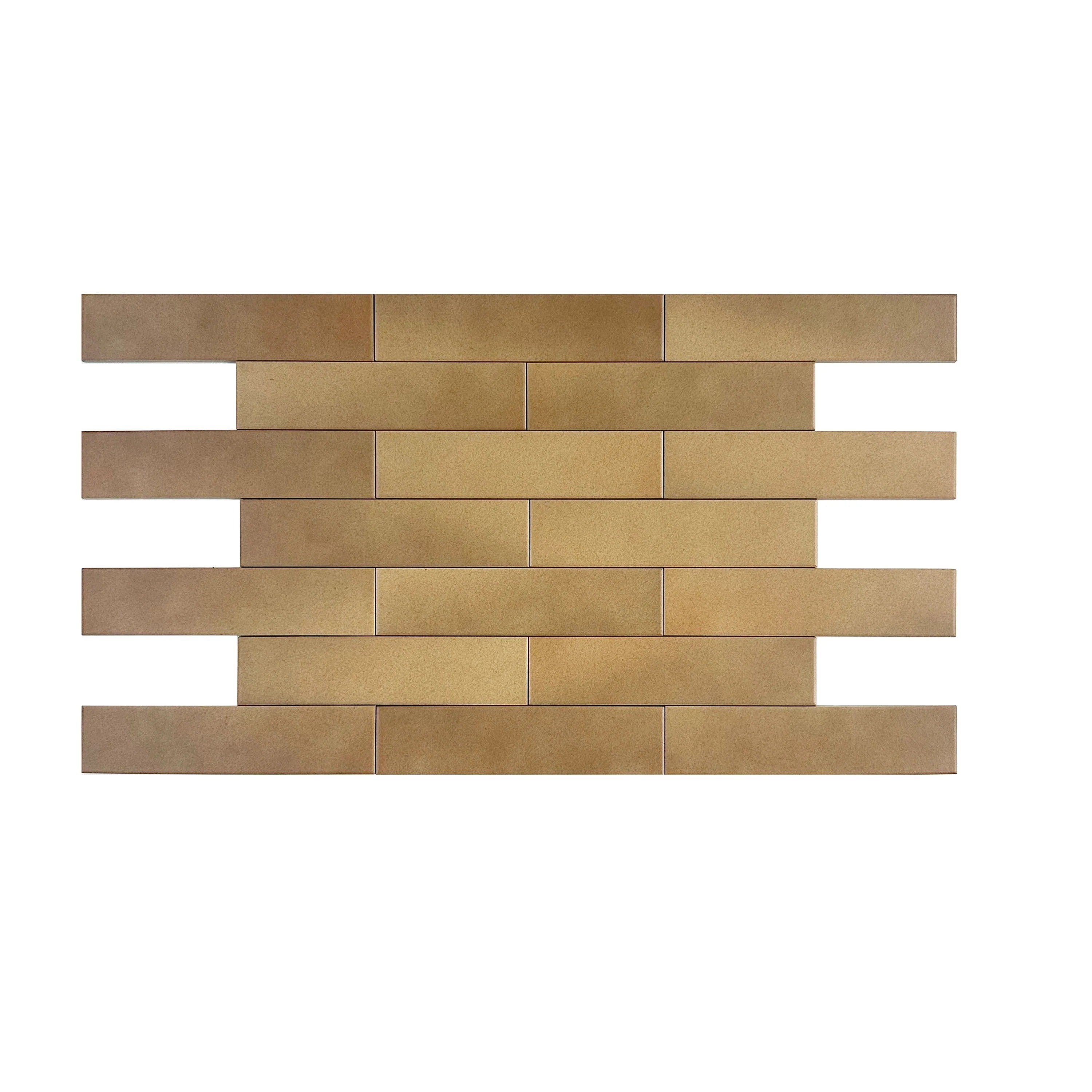 Brown Mixed Matte Porcelain Artisanal Tile with earthy tones. Durable, waterproof, scratch and stain-resistant. Perfect for walls, floors, and backsplash.
