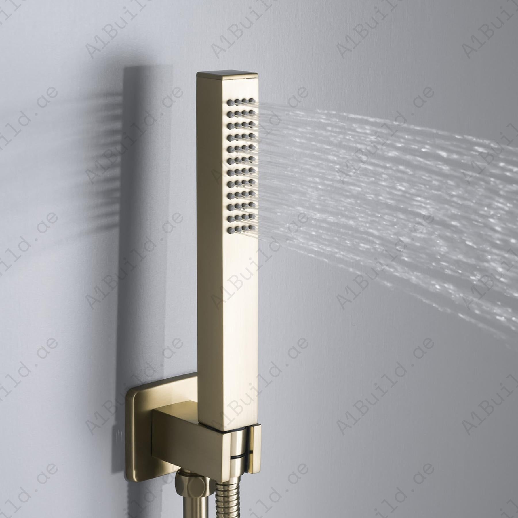 Brushed Gold Concealed Shower Mixer2