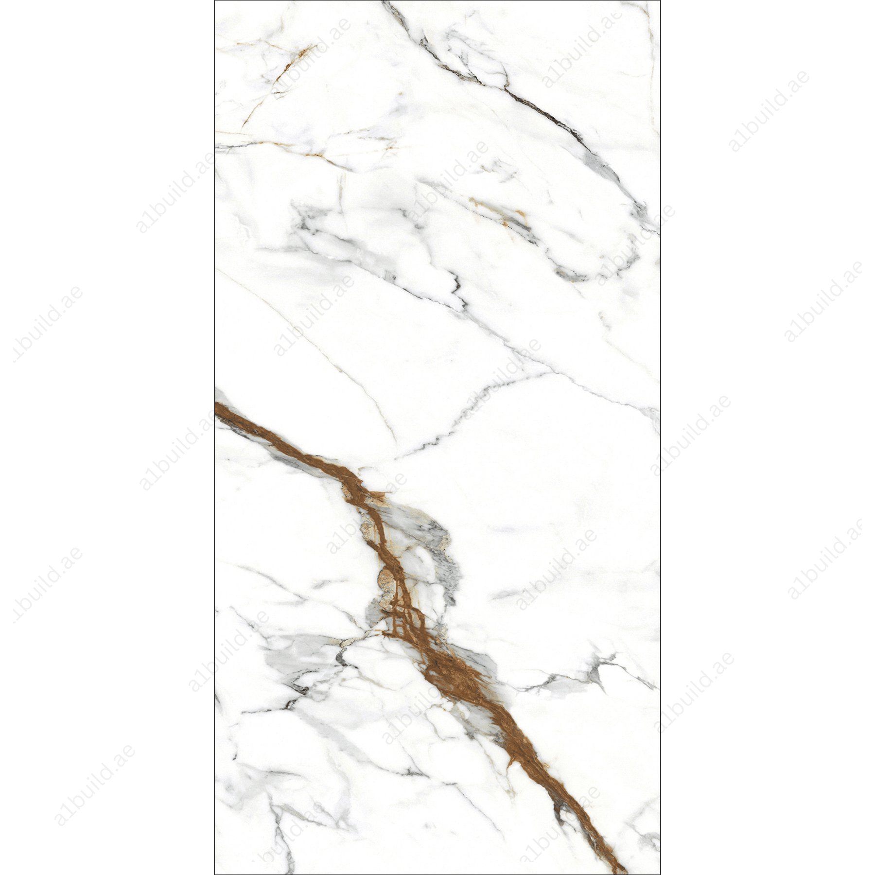 Calacatta Bronzo (120X278cm High Gloss End Match Porcelain Slabs)