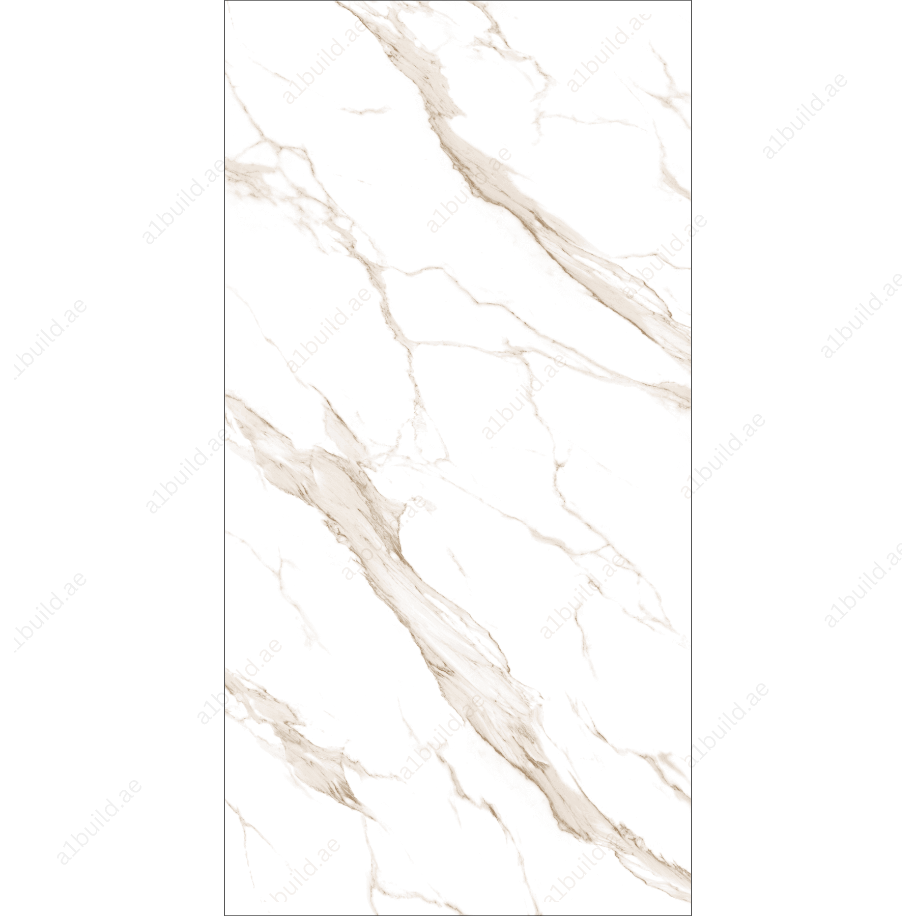 Calacatta Gold High Gloss Porcelain Slabs | 120x240cm White & Gold Tiles for Elegant Interiors