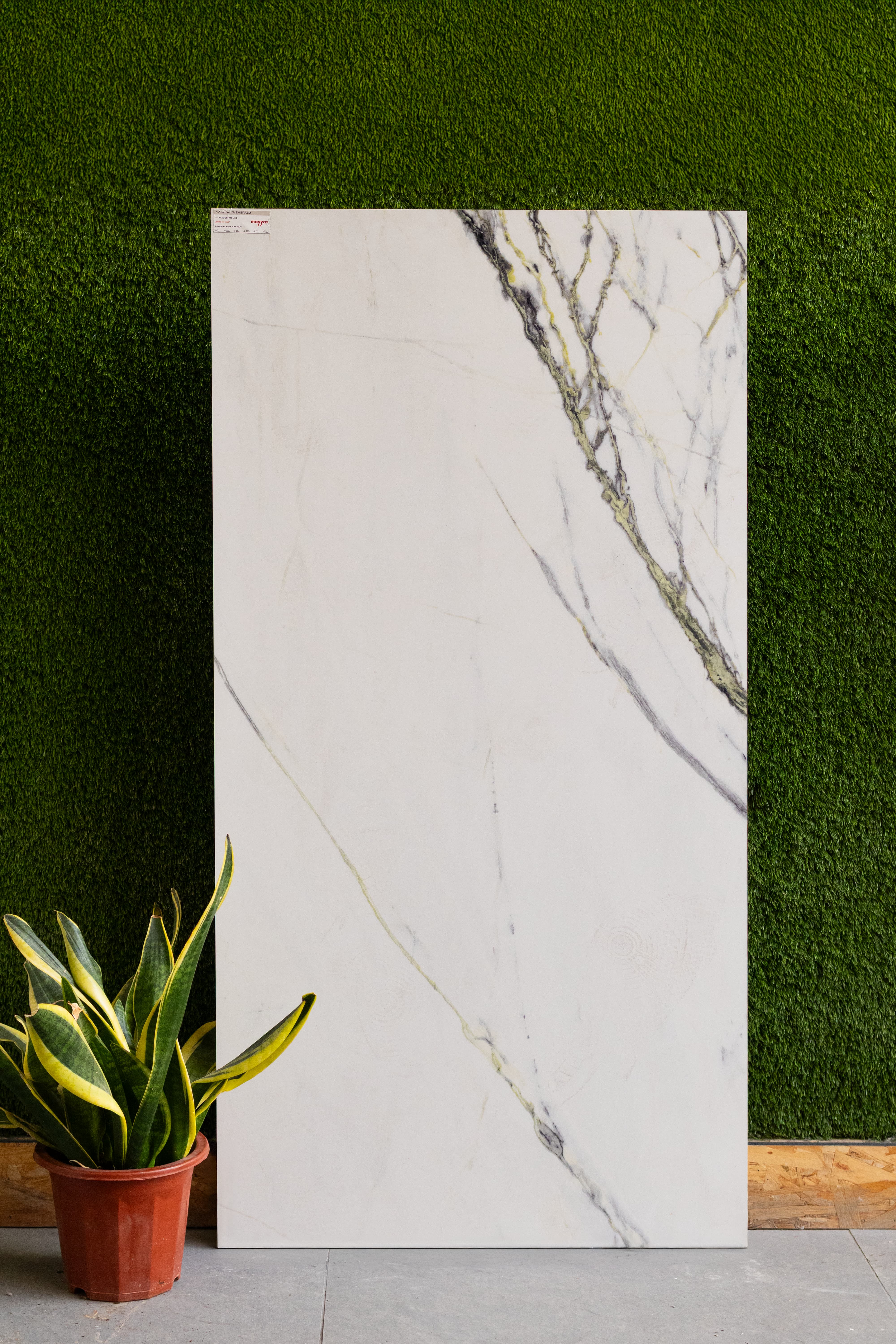 Calacatta Emerald Glitter Matt Tiles 60x120cm - Luxe & Timeless