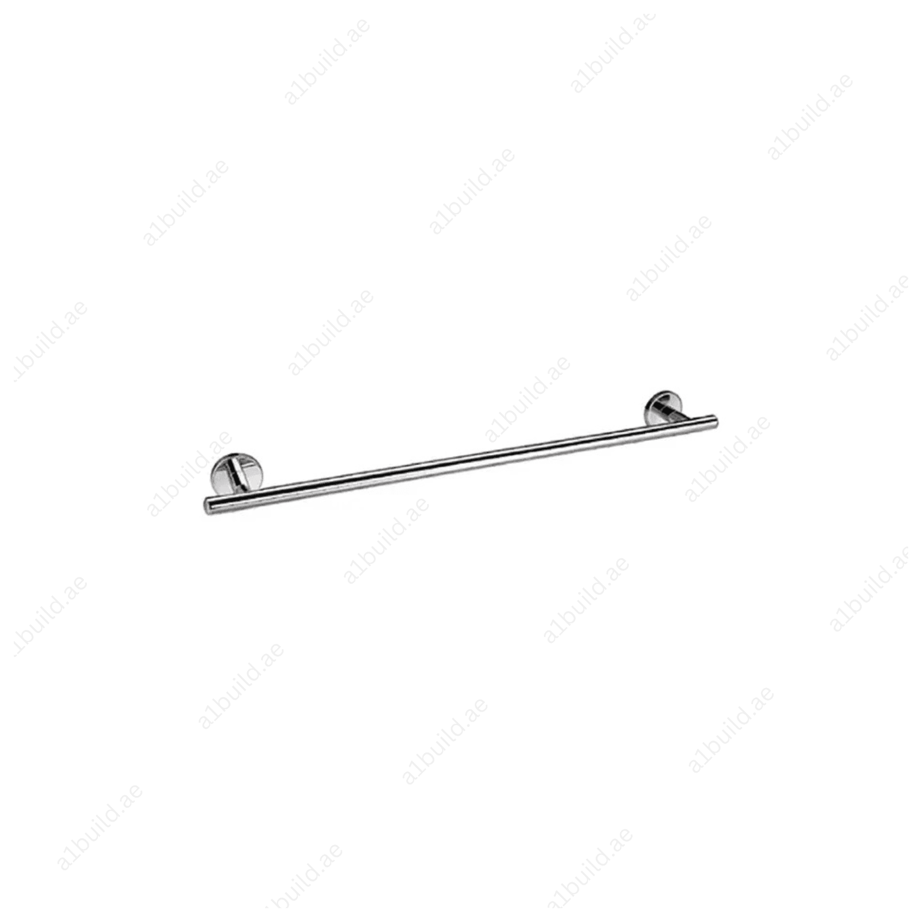 CALIBER Single Towel Bar in Chrome | Wall Fastening with Screws & Dowels