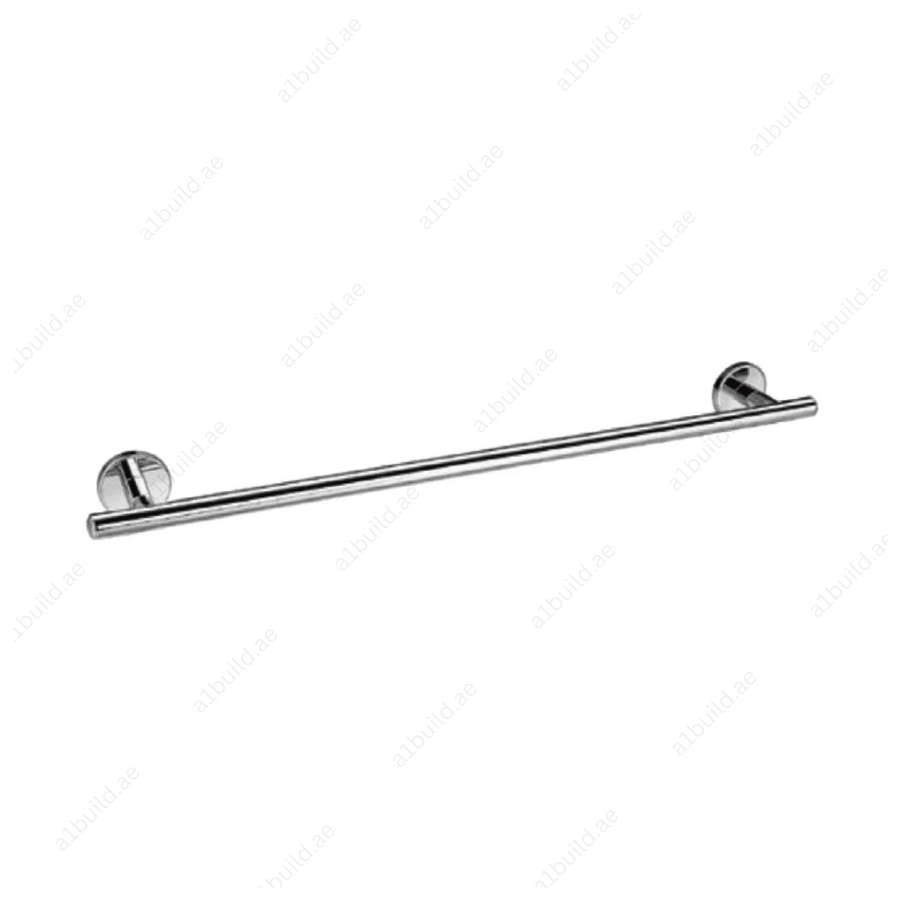 CALIBER Chrome Single Towel Bar | Wall Fastening with Screws & Dowels