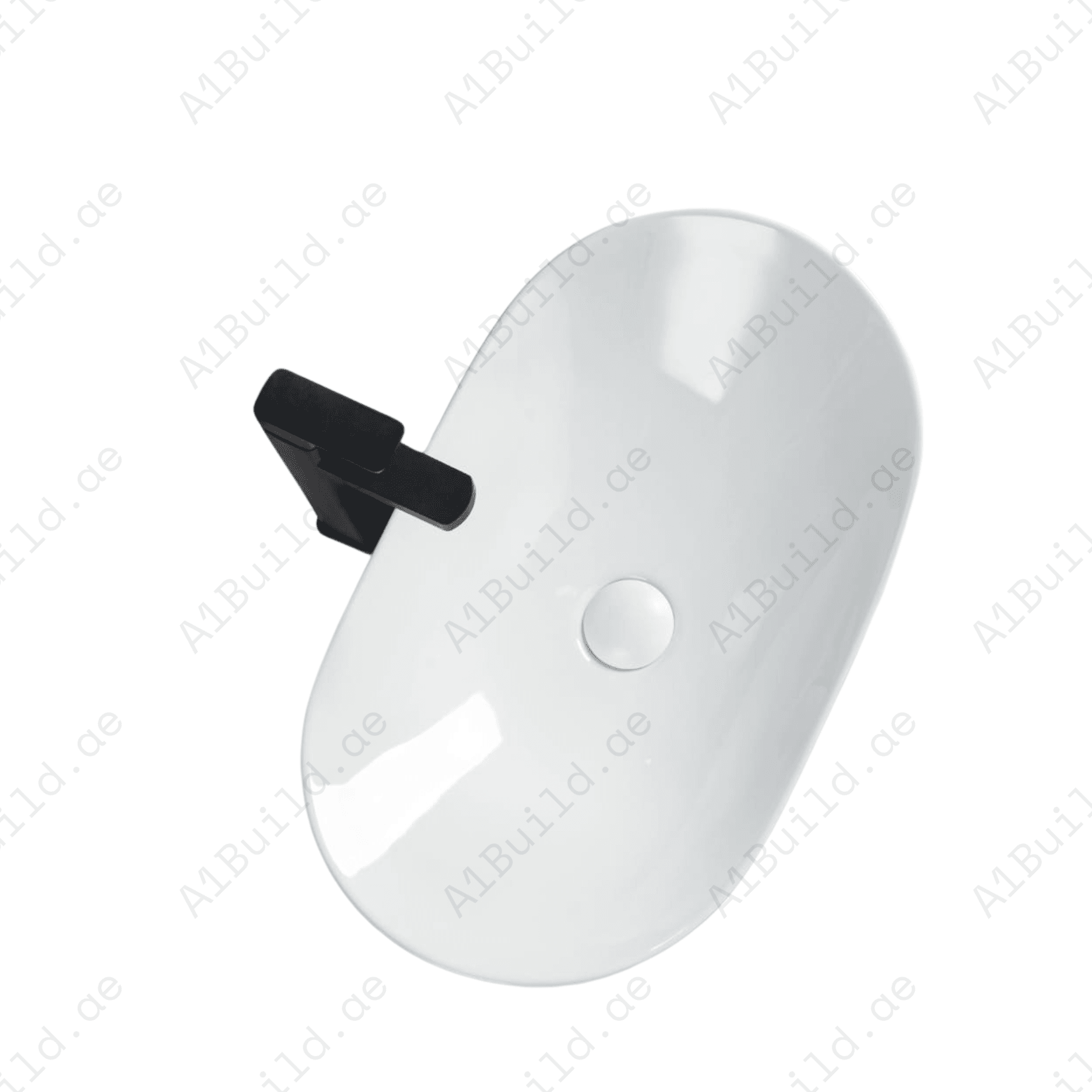 COUNTERTOP WASH BASIN W/O TAP HALE 630*360*150 MM, WHITE COLOR.
