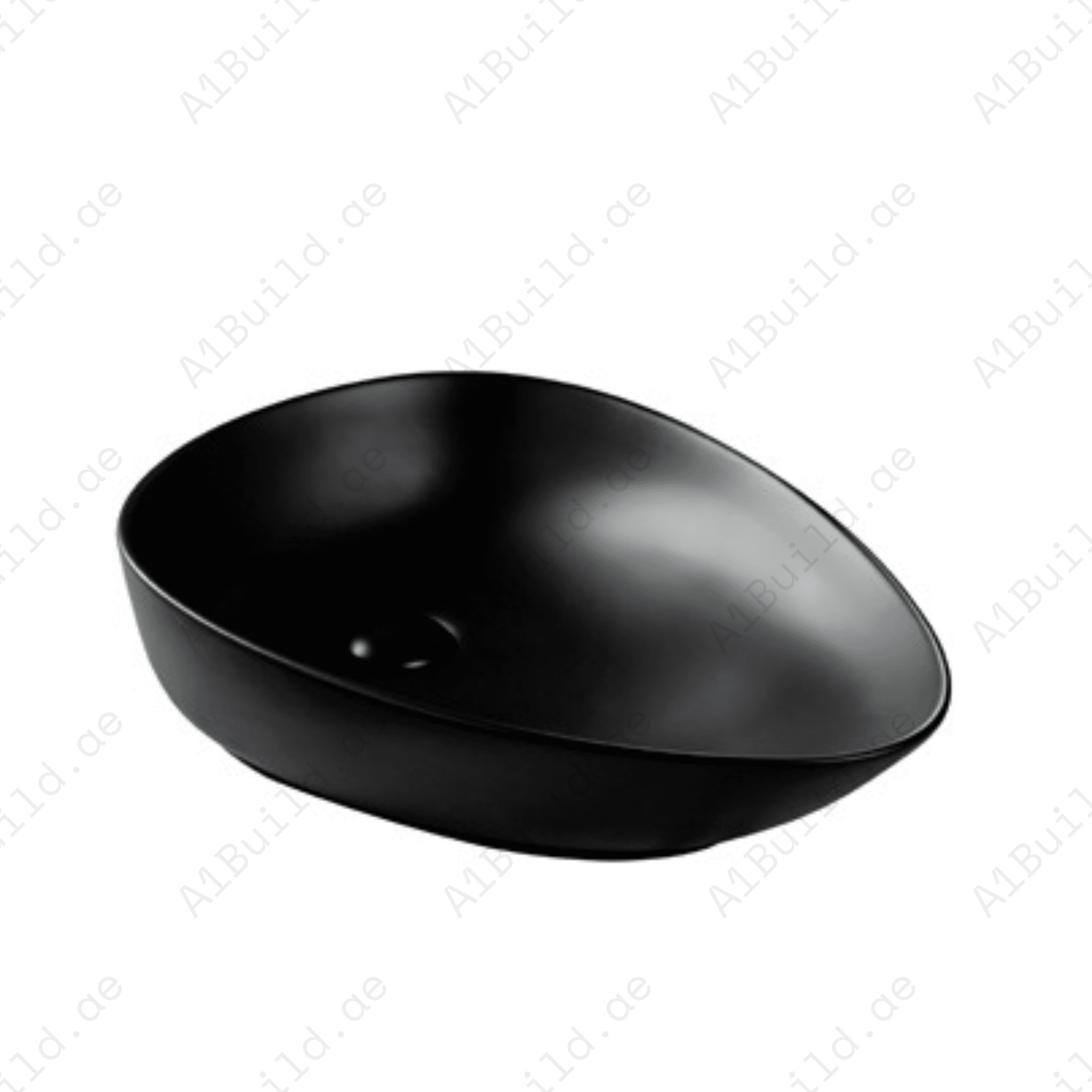 COUNTERTOP WASH BASIN W/O TAP HALE  500*390*145 MM, MATT BLACK