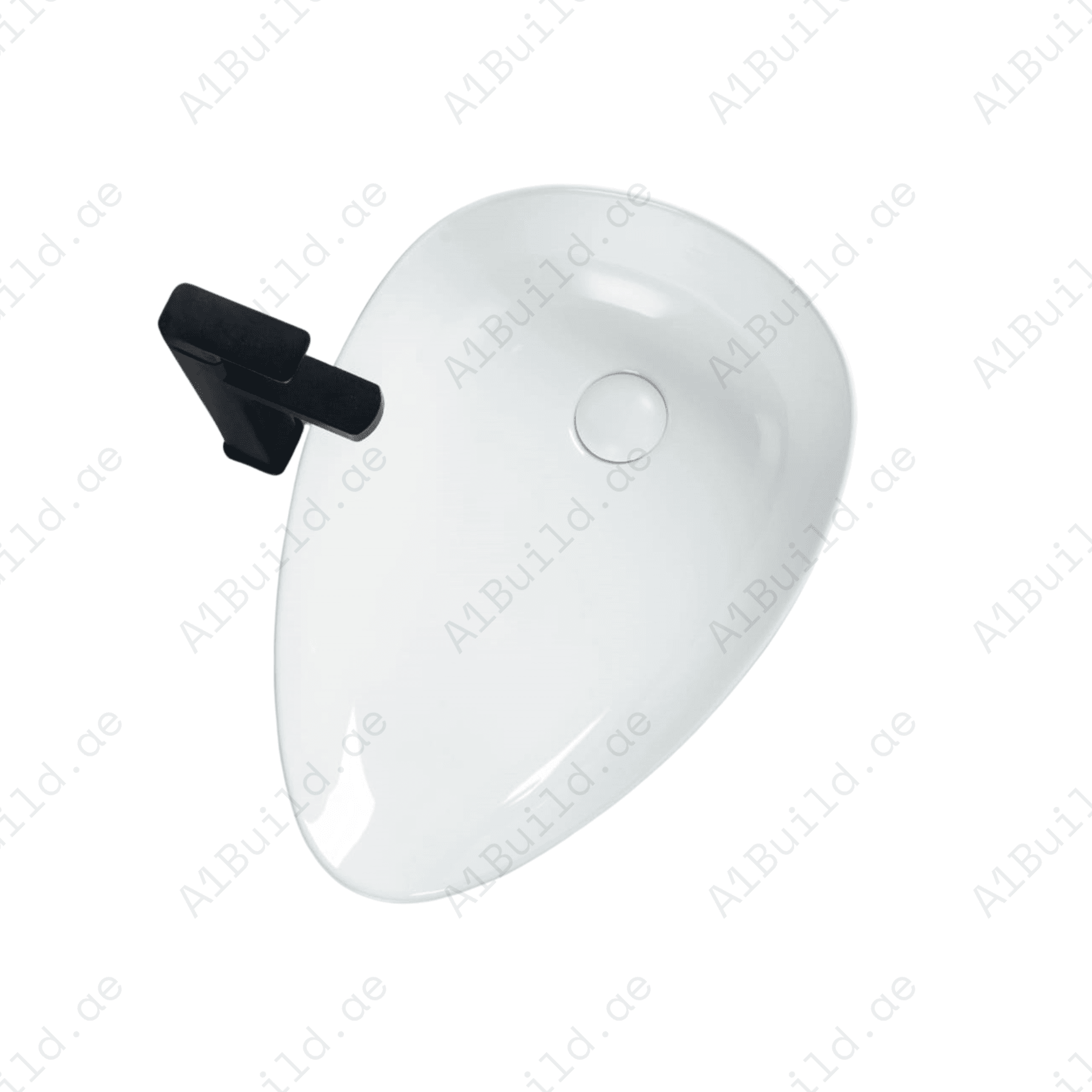 COUNTERTOP WASH BASIN W/O TAP HALE 500*390*145 MM, WHITE COLOR.
