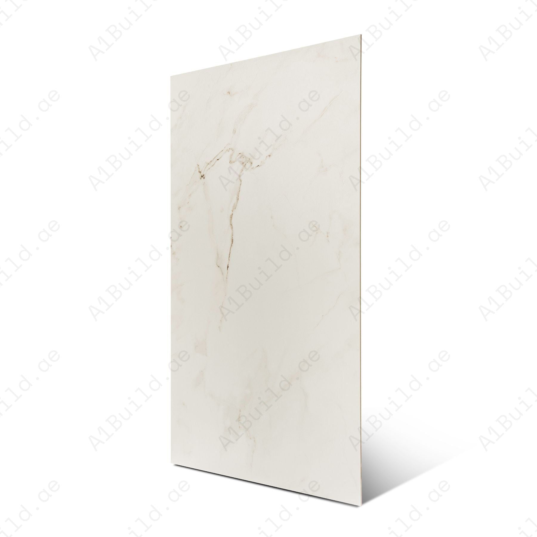 Calcatta porcelain tile in 60x120cm size featuring elegant white marble texture with soft grey veining and durable 9mm thickness for floors and walls.