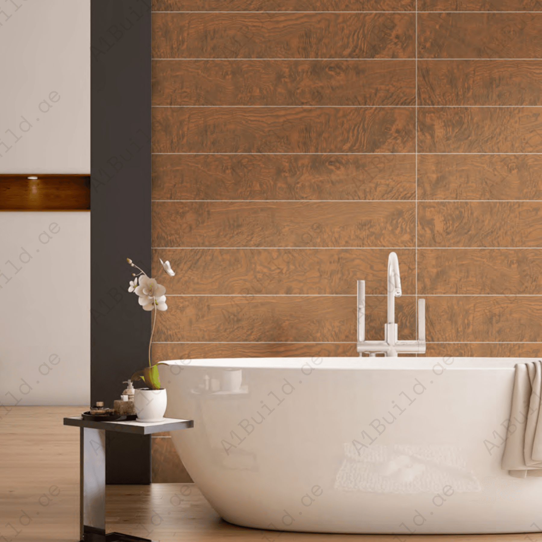 Canaletto Brown (20X120cm Matt Finish Parquet Porcelain Indoor, Floor Tiles)