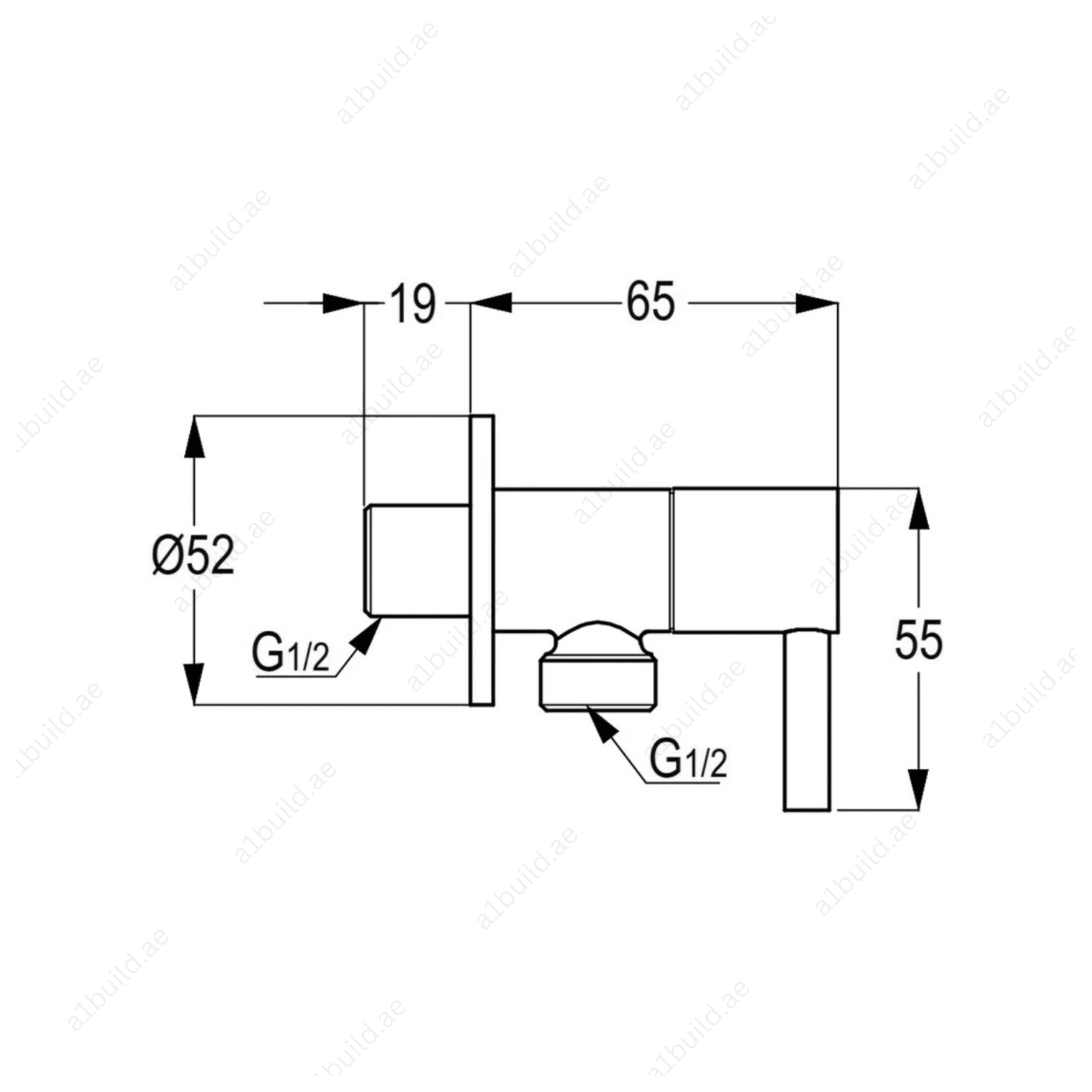 Chrome Brass Angle Valve – Smooth 1/4 Turn Operation