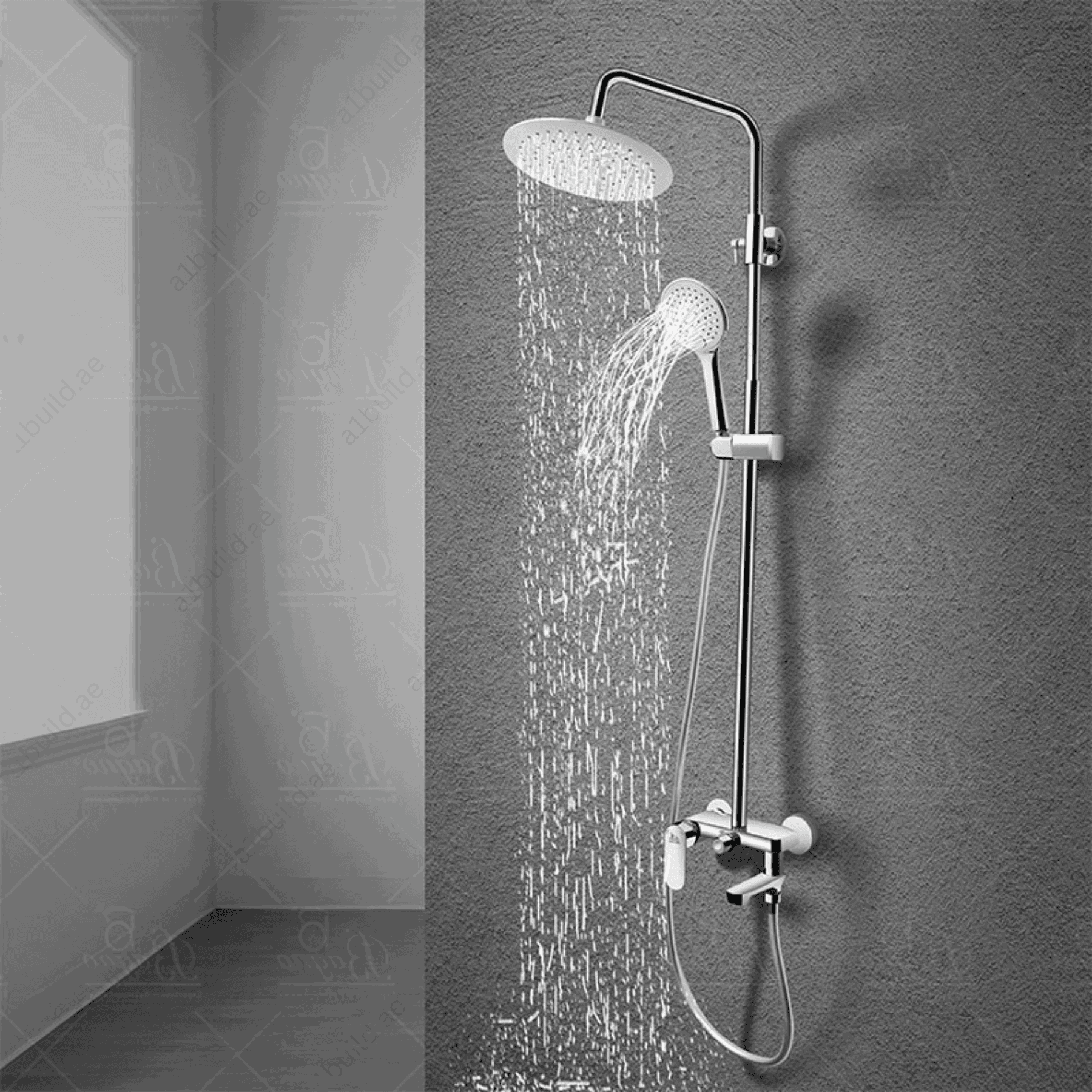 ChromeBrassShowerSystemDurableandModern_2