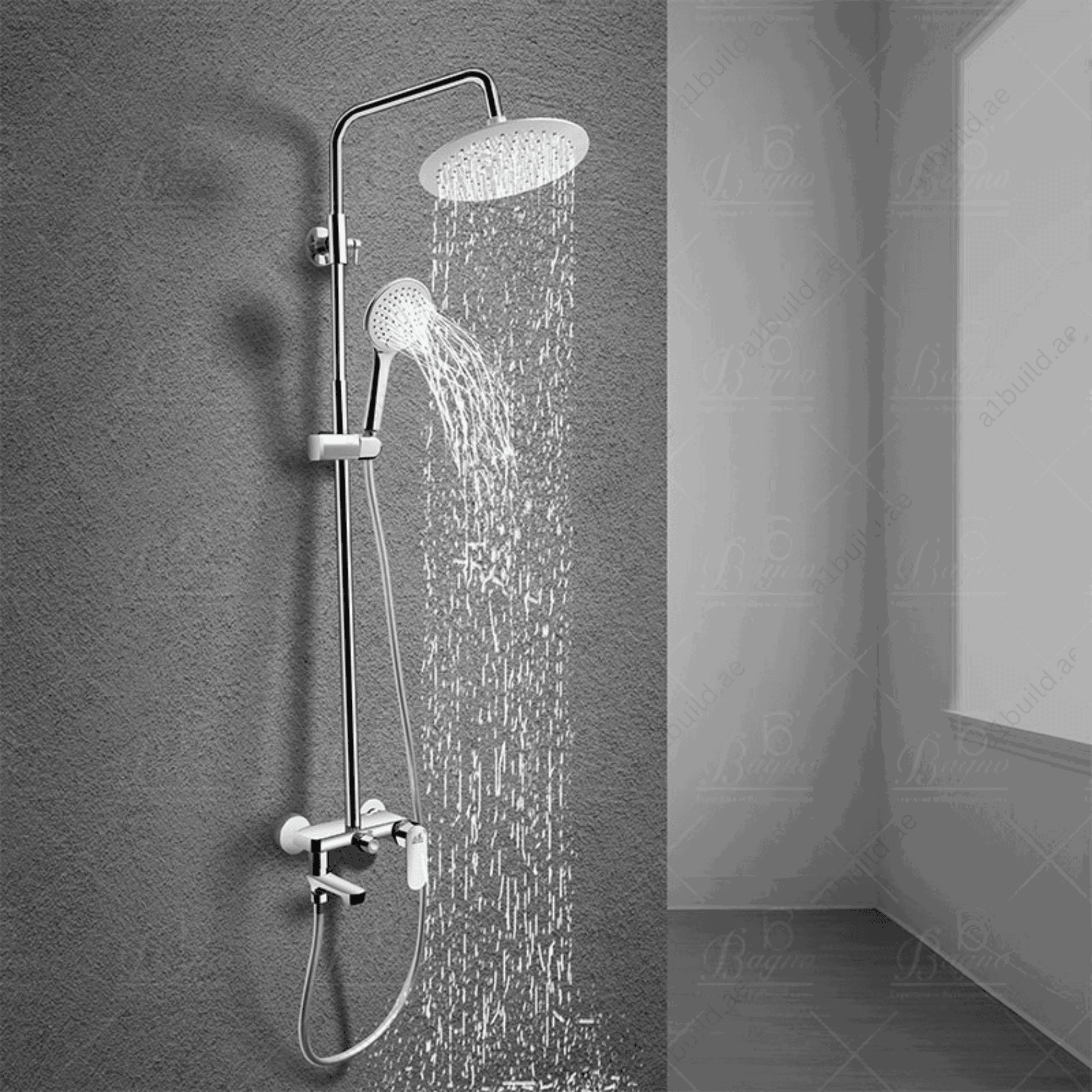 ChromeBrassShowerSystemDurableandModern