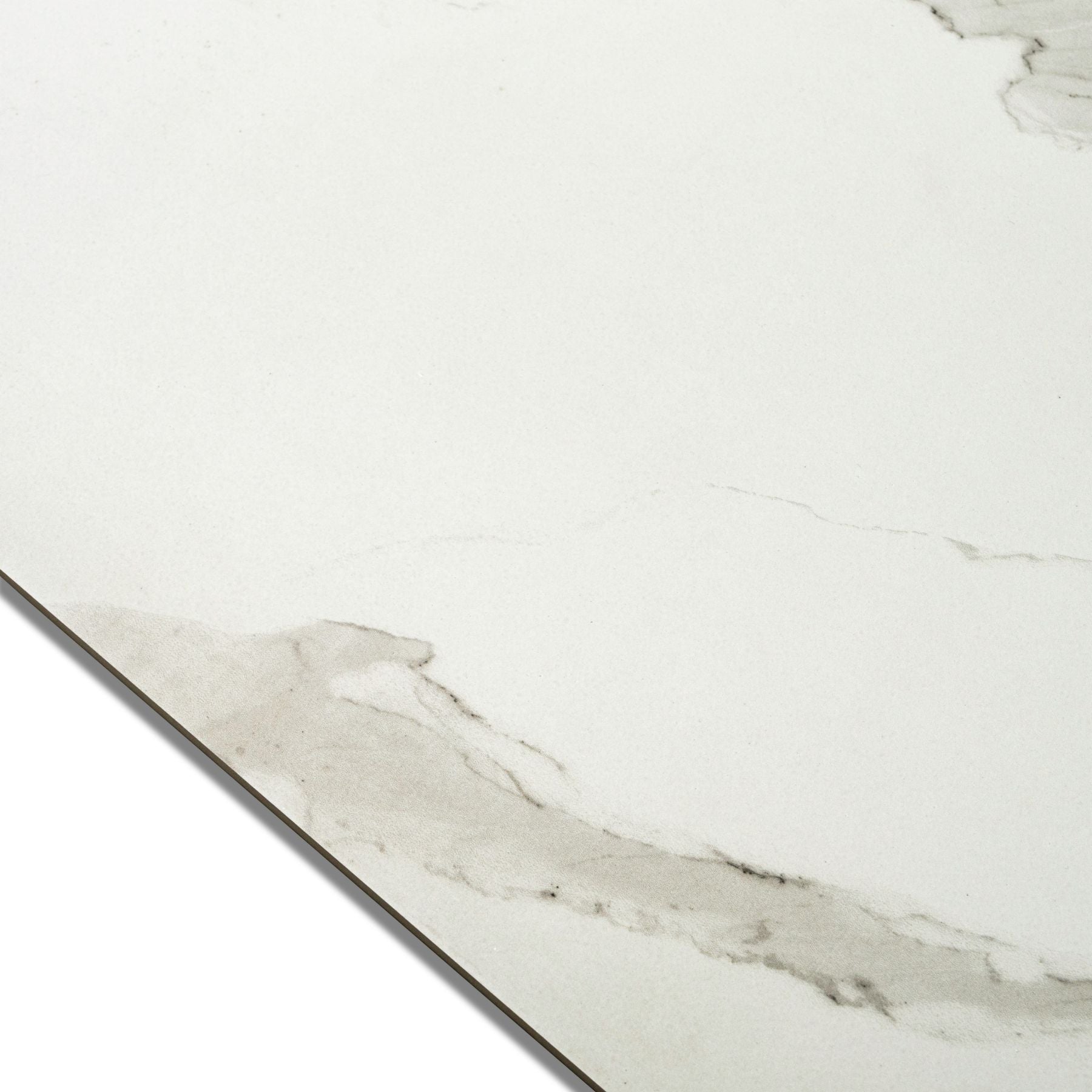 Classic Statuario porcelain tile in 60×120cm offers a luxurious white marble look with elegant grey veining, high durability and low maintenance for modern interiors.