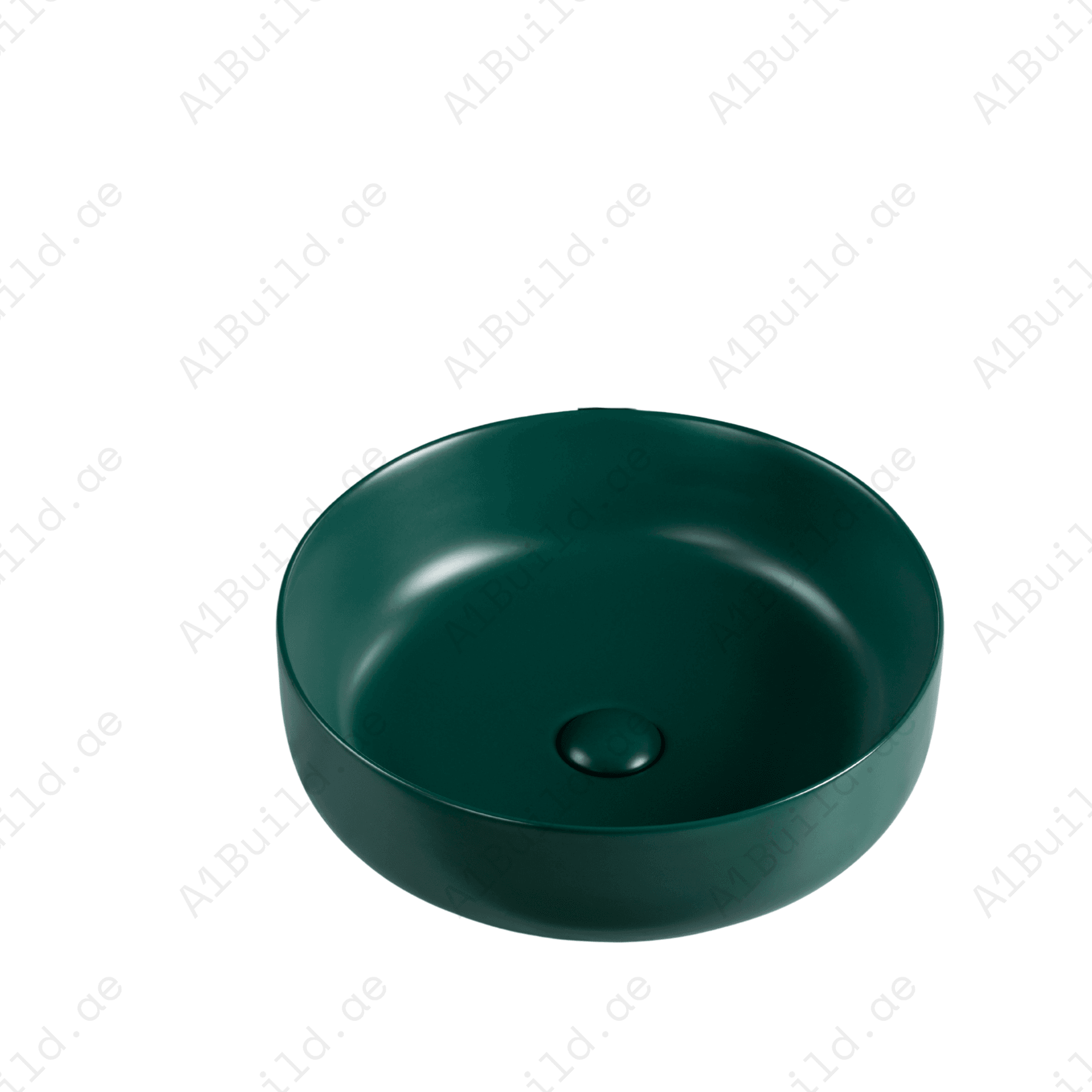 COUNTERTOP WASH BASIN W/O TAP HALE  450*450*140 MM MM, MATTE GREEN