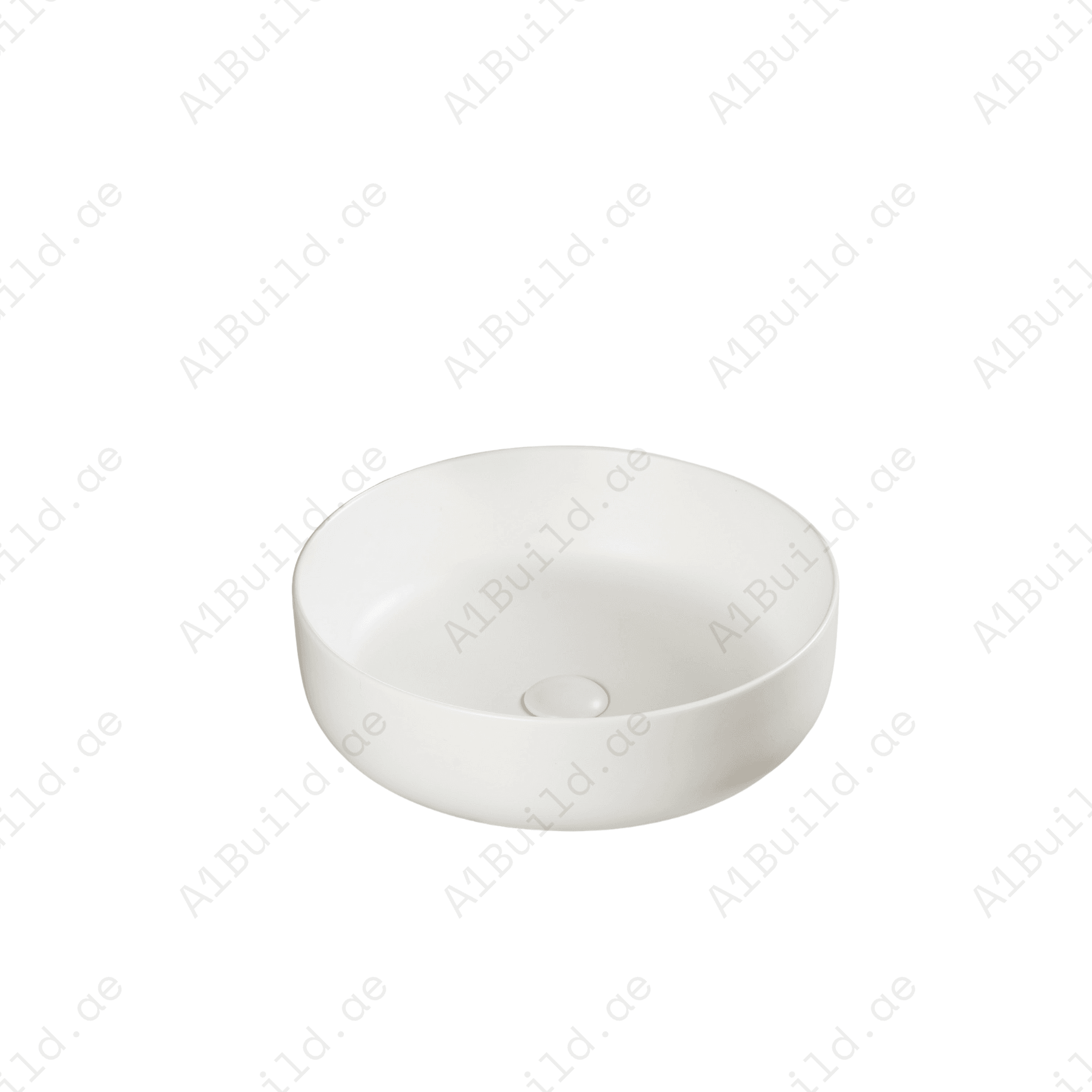 COUNTERTOP WASH BASIN W/O TAP HALE 450*450*140 MM, MATT WHITE COLOR.