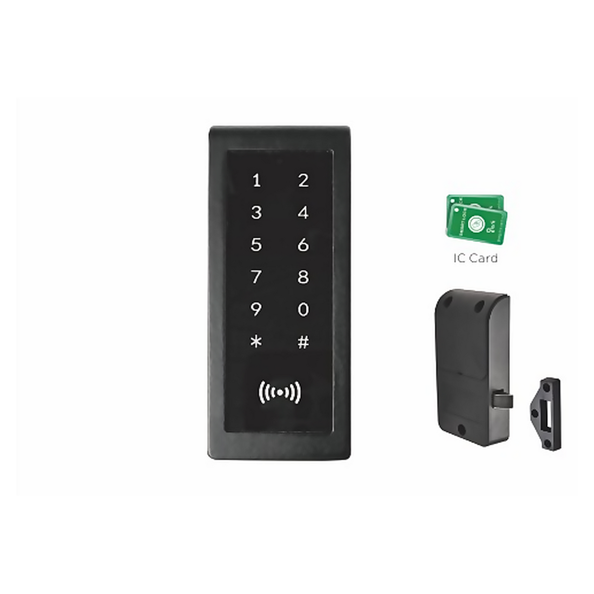 DL.C.2434.BLK keypad cabinet lock from the Smart Lock Series. Level-managed keypad cabinet lock with backlit keypad and alarms. Designed for reliable everyday performance.