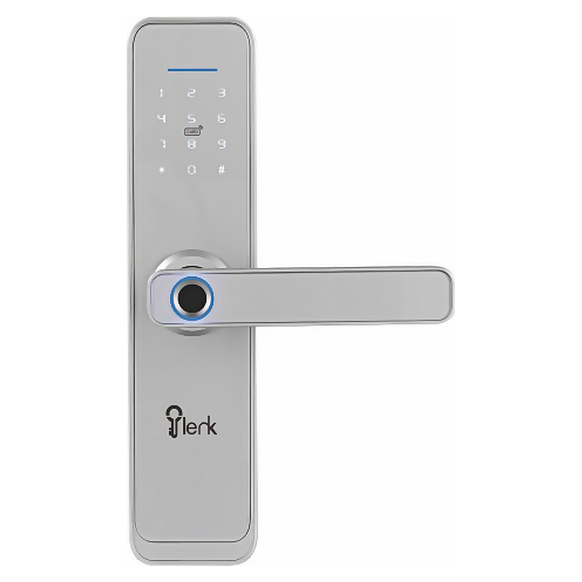 DL.P.2211 premium smart door lock in Matt Satin Nickel. Fingerprint, app, passcode, IC card and mechanical key unlocking with optional TTLock gateway. Reliable, convenient everyday access for homes, offices and rentals.