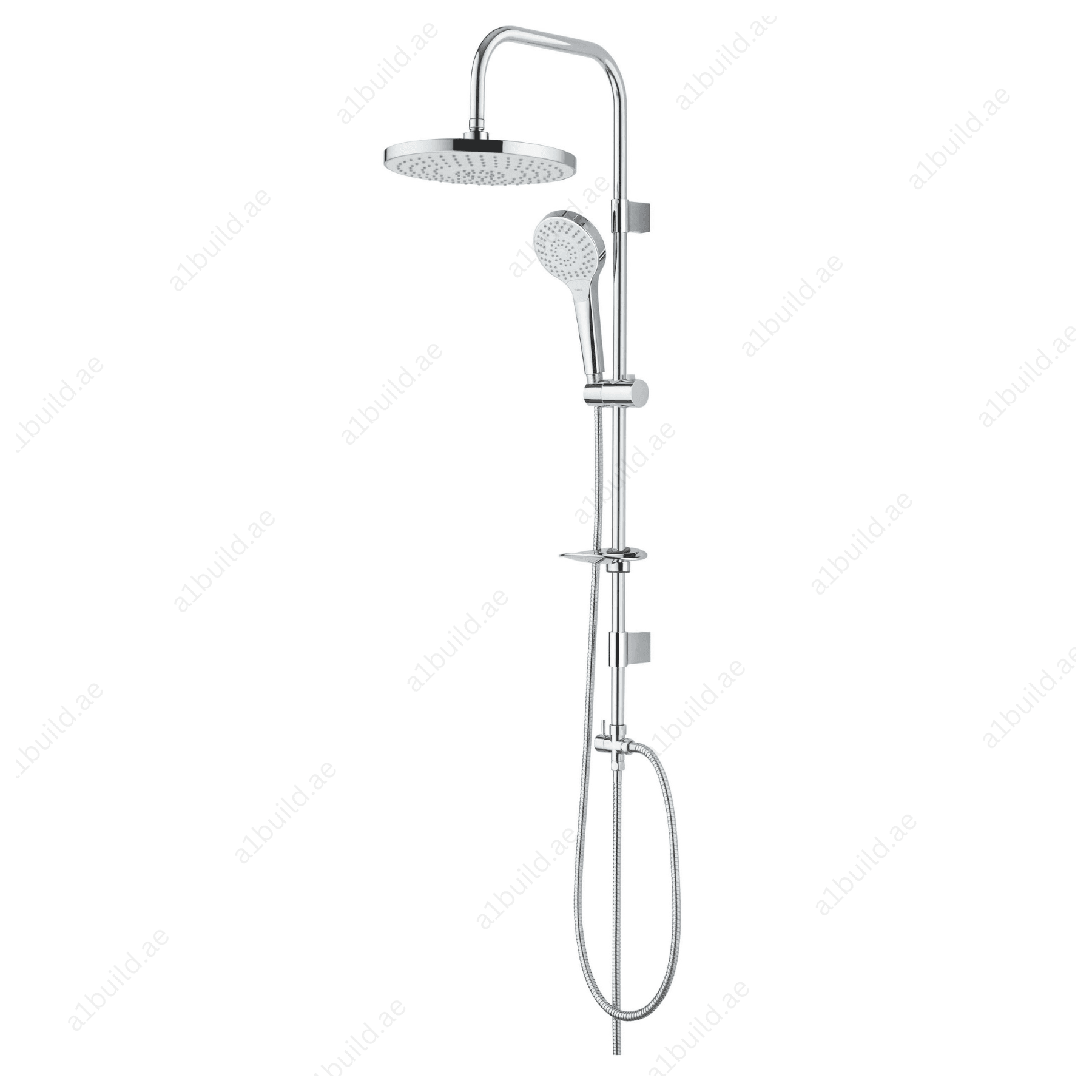 DeluxeSquareShowerKitwithAdjustableRailandRainfallShowerHead_2