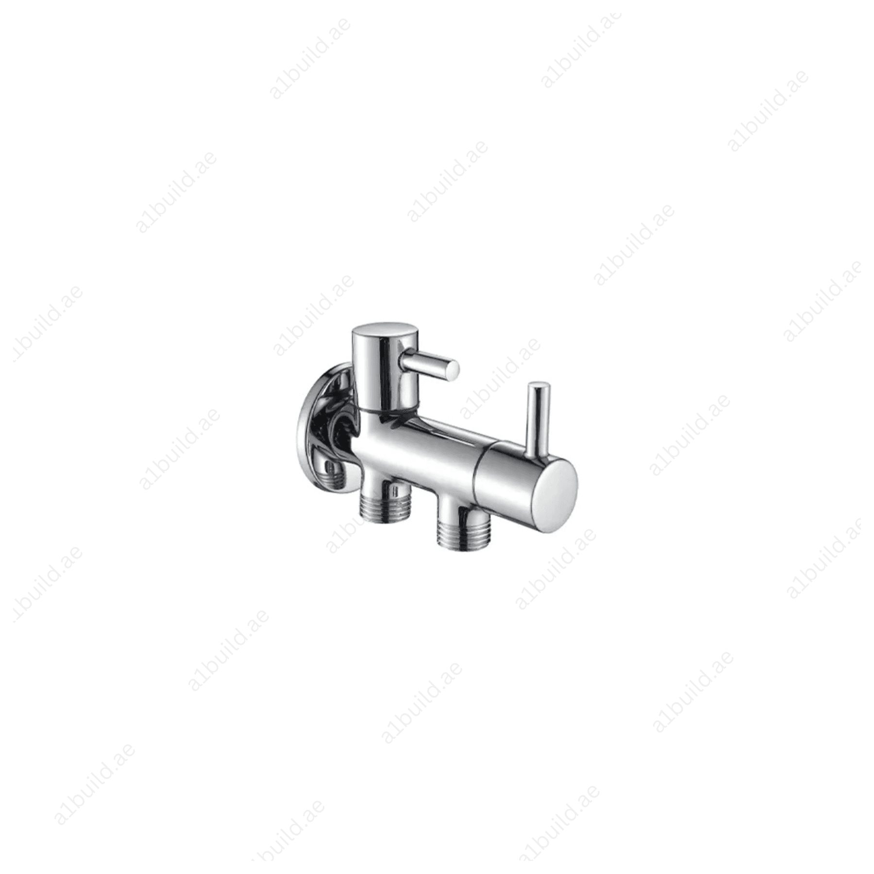 Dual Control Angle Valve DN15 Brass – Ceramic Disc Fitting with G1/2" Outlets