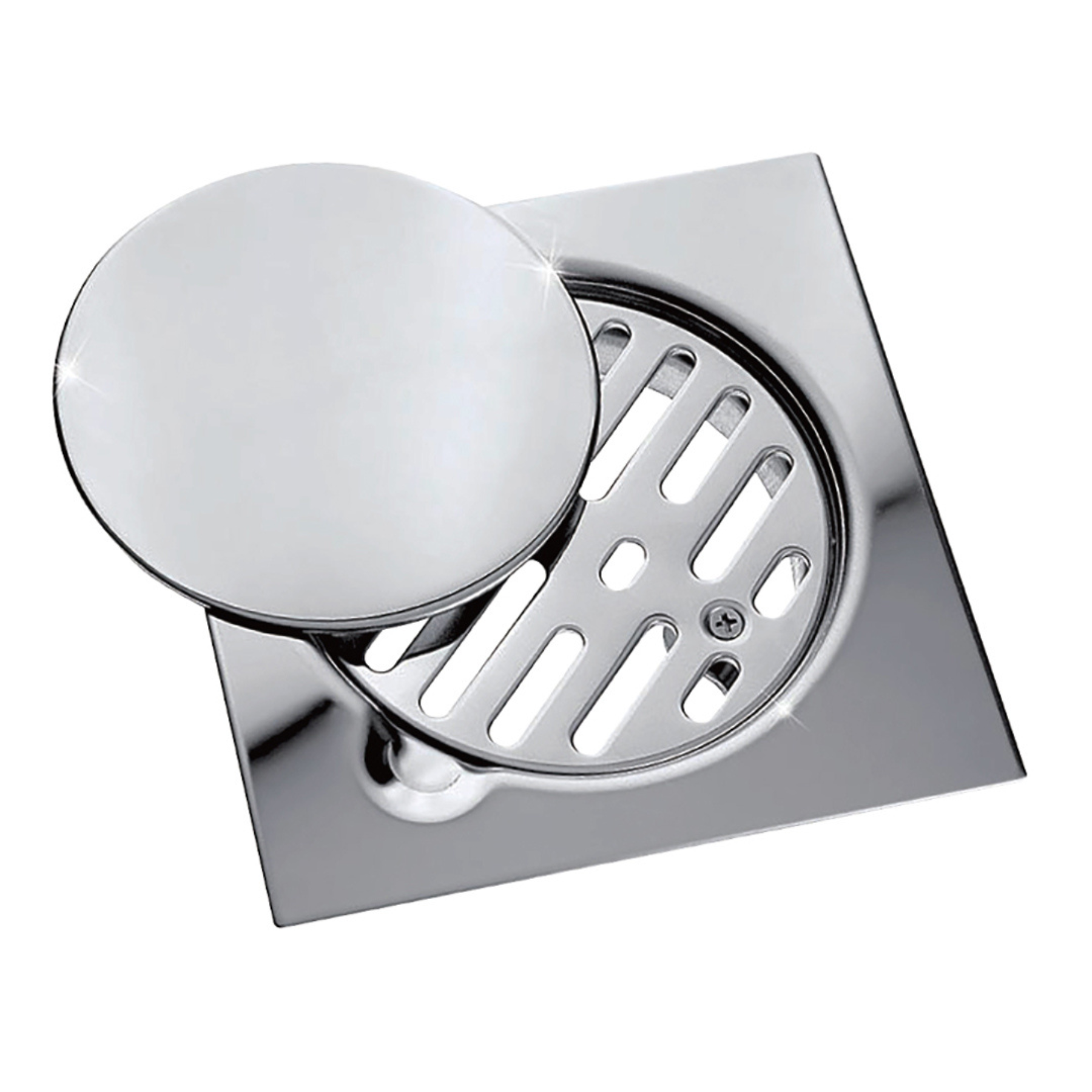 DurableStainlessSteelFloorDrainwithCompactDesign8x8CM