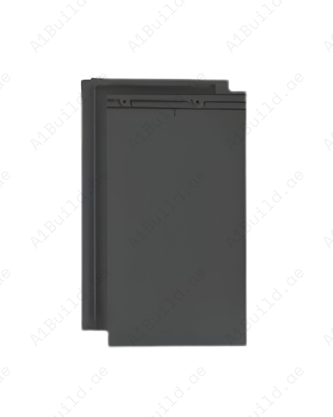 Ebano flat ceramic roof tile 45.4×28.4 cm — premium black finish, high durability, efficient coverage, perfect for modern luxury roofing.