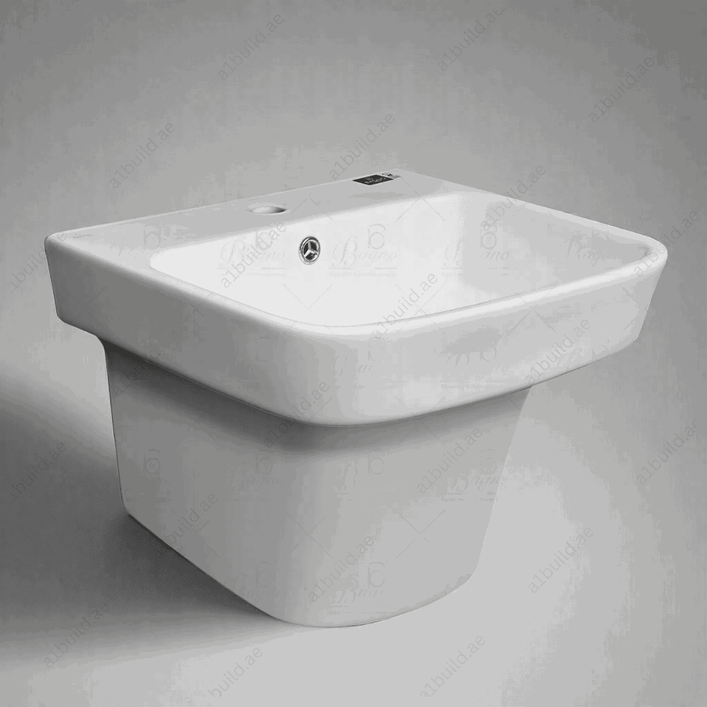 ElegantWallHungBasinwithHigh-QualityCeramicforModernBathrooms