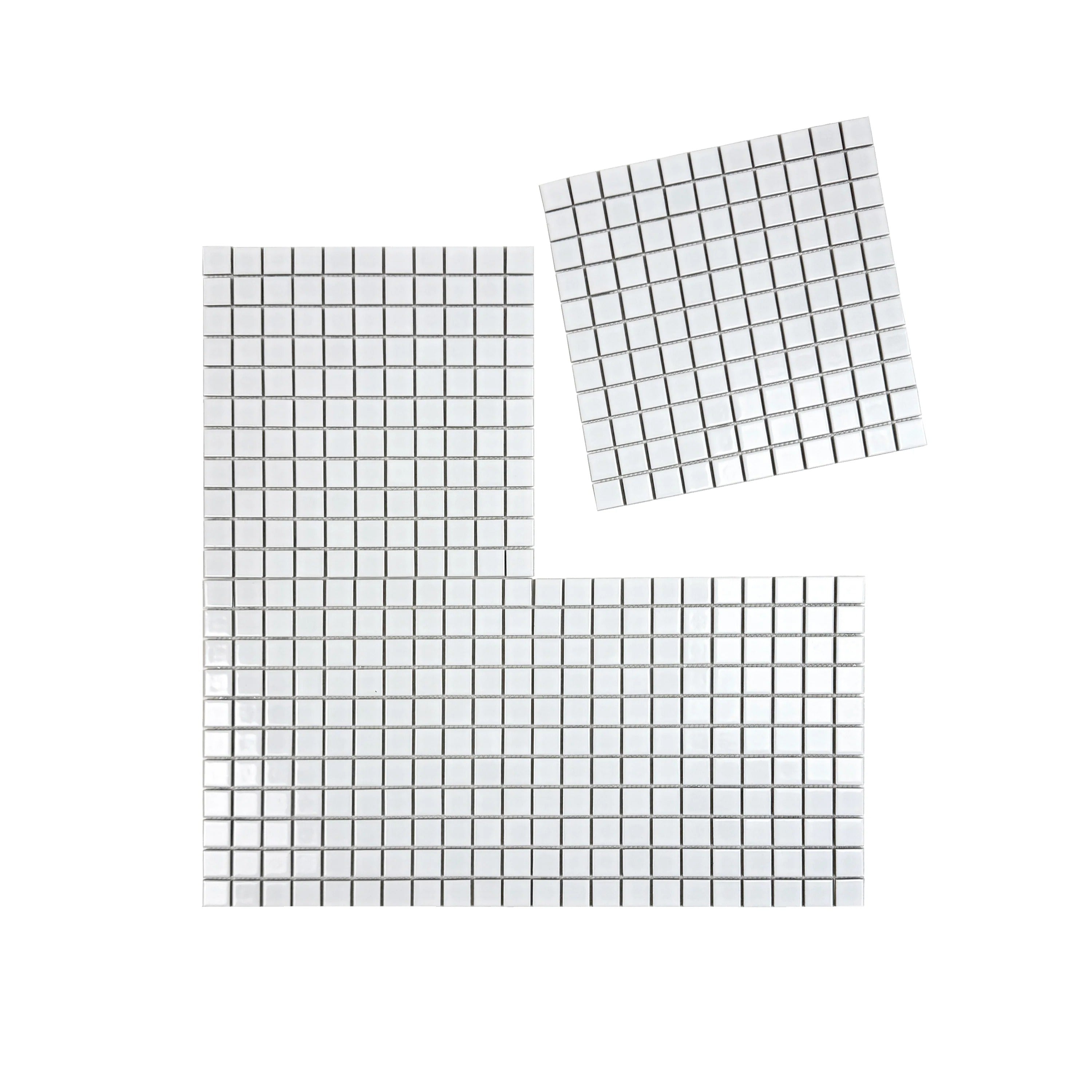 Elegant white porcelain mosaic for pools, spas, and water features. Durable, slip-resistant, eco-friendly, ideal for luxury residential and commercial spaces.