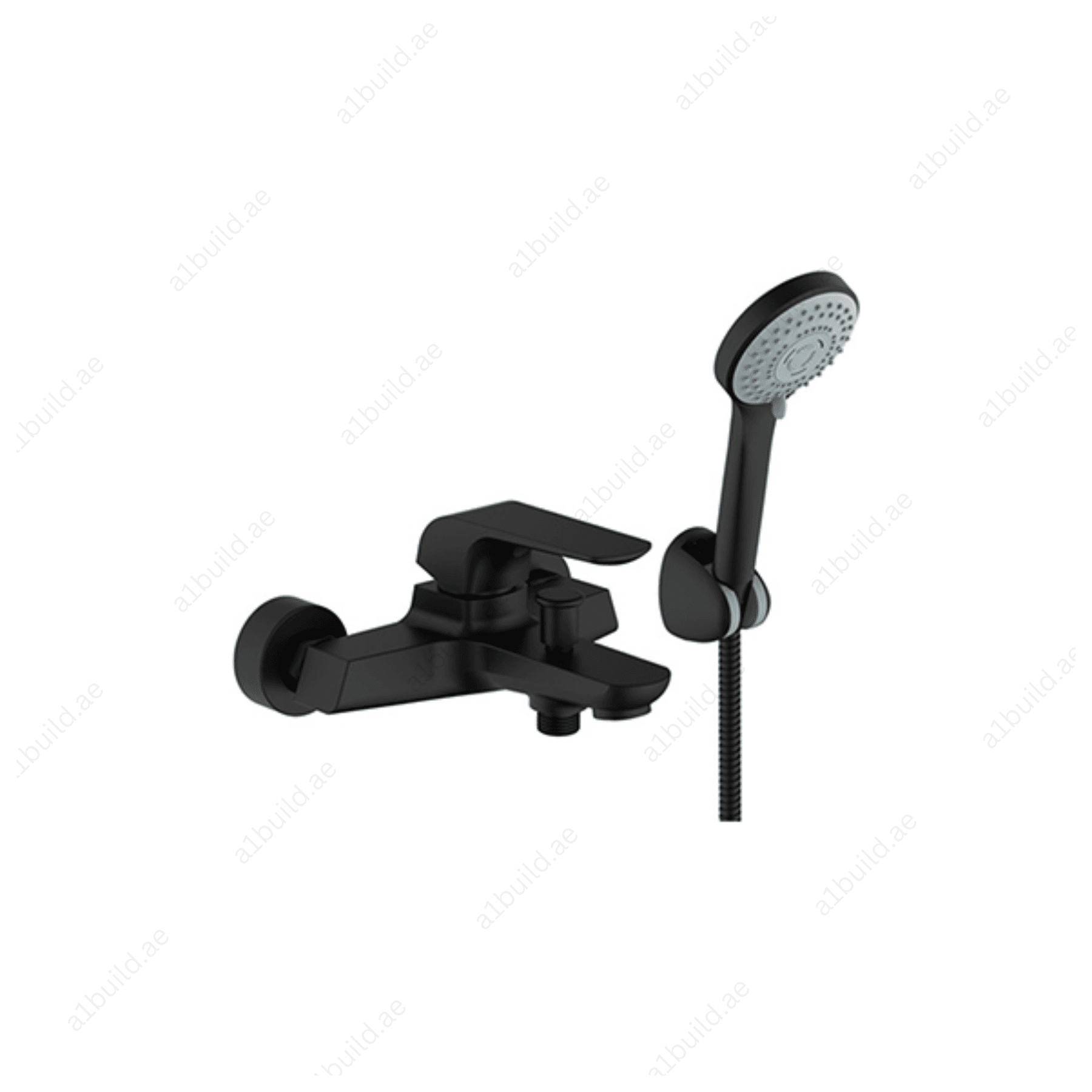 Elite Single Lever Bath Mixer with Hand Shower (Premium Matte Black 100% Made in Germany)