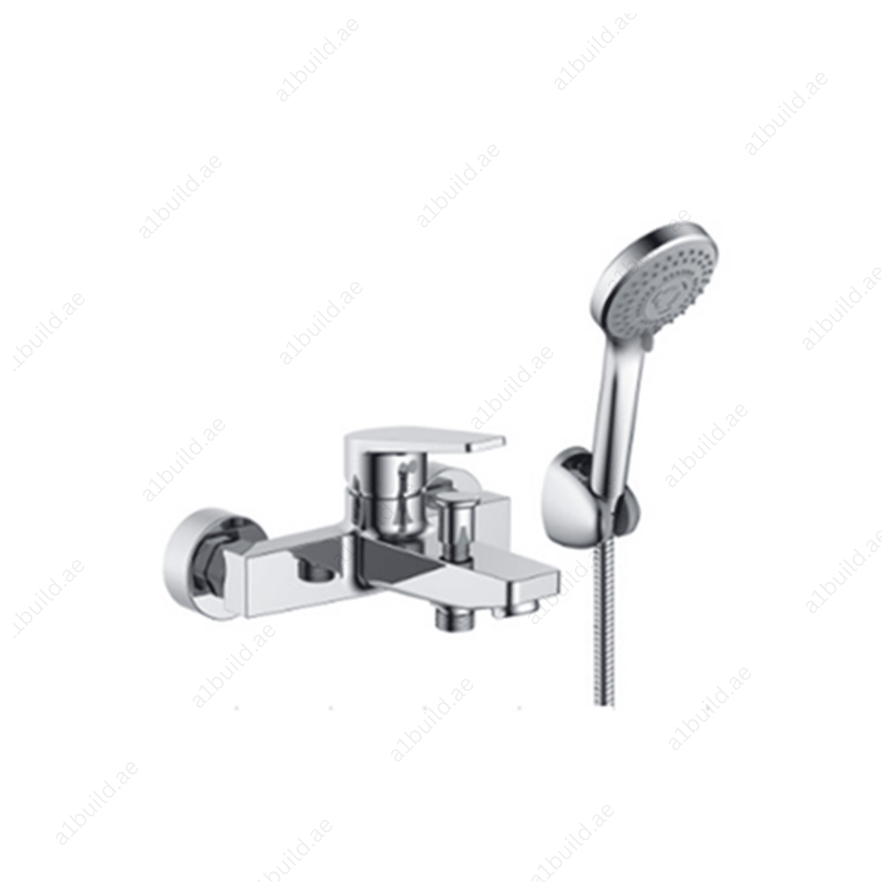 Elite Single Lever Bath Mixer with Hand Shower (Premium Chrome 100% Made in Germany)