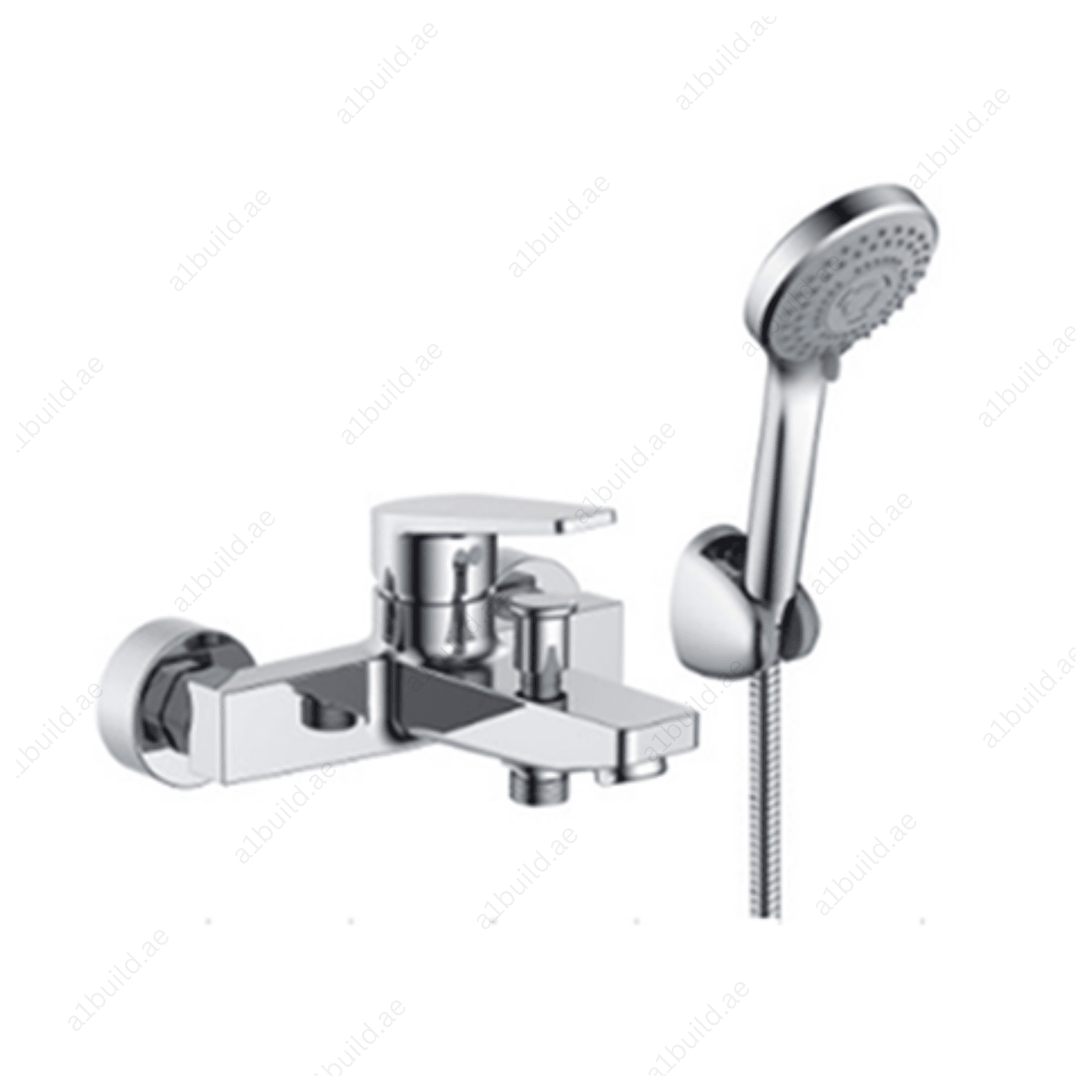 Elite Single Lever Bath Mixer with Hand Shower (Premium Chrome 100% Made in Germany)