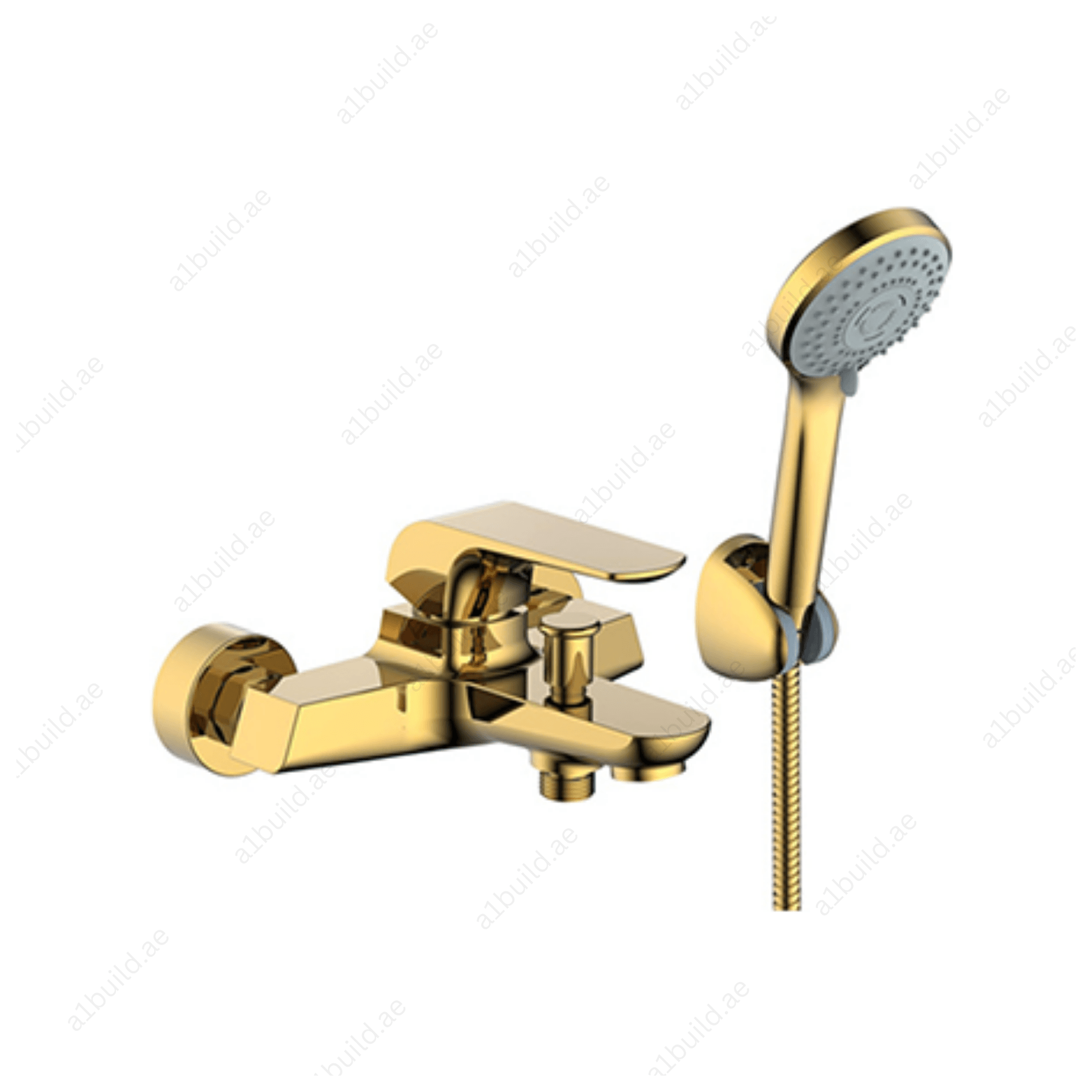 Elite Single Lever Bath Mixer with Hand Shower (Premium Gold 100% Made in Germany)