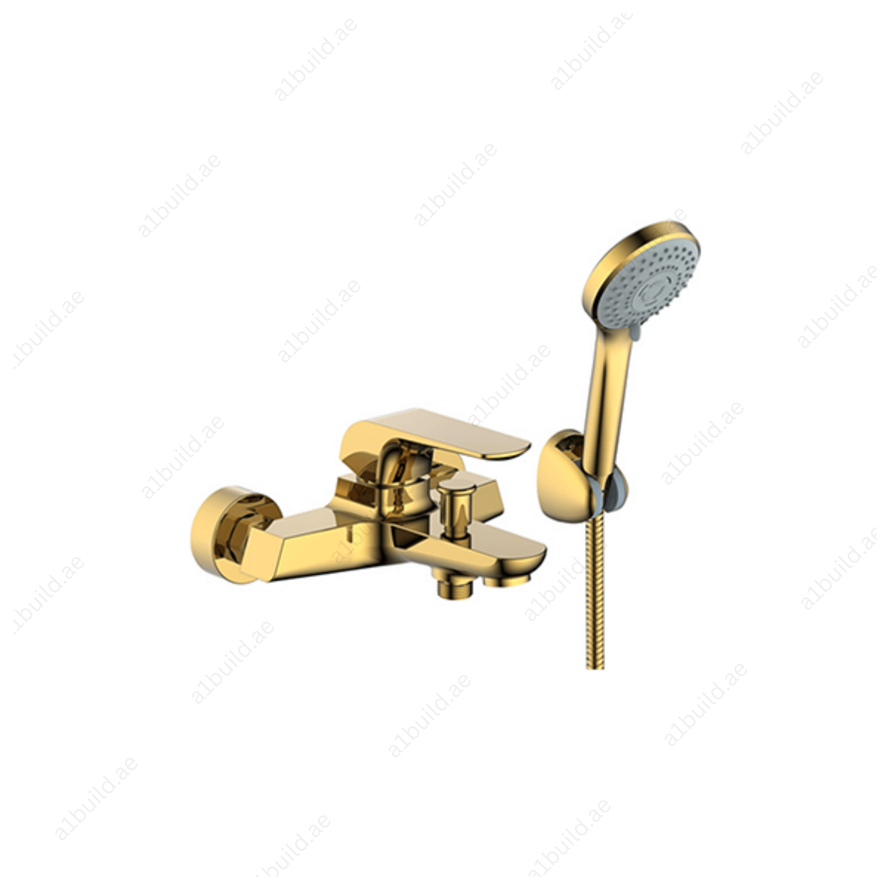 Elite Single Lever Bath Mixer with Hand Shower (Premium Gold 100% Made in Germany)